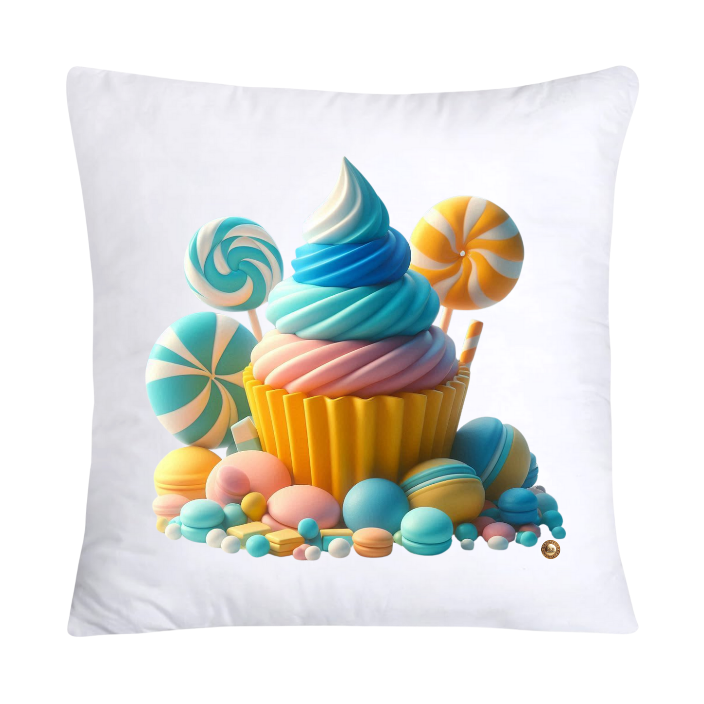 Pastel Cupcakes Donuts and Candy Pillow Covers 18x18-2251