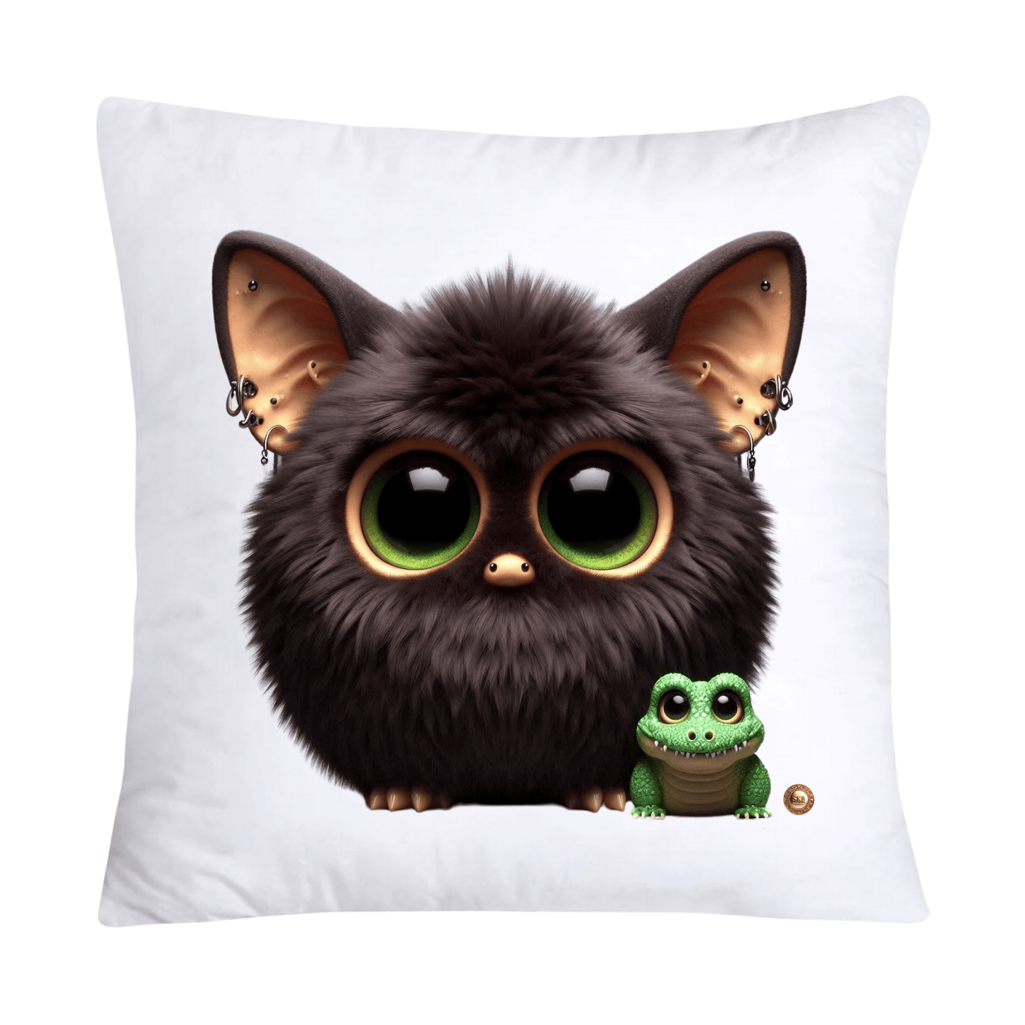 Furry Cajun Swamp Monster and His Pet Gator Pillow Covers-759