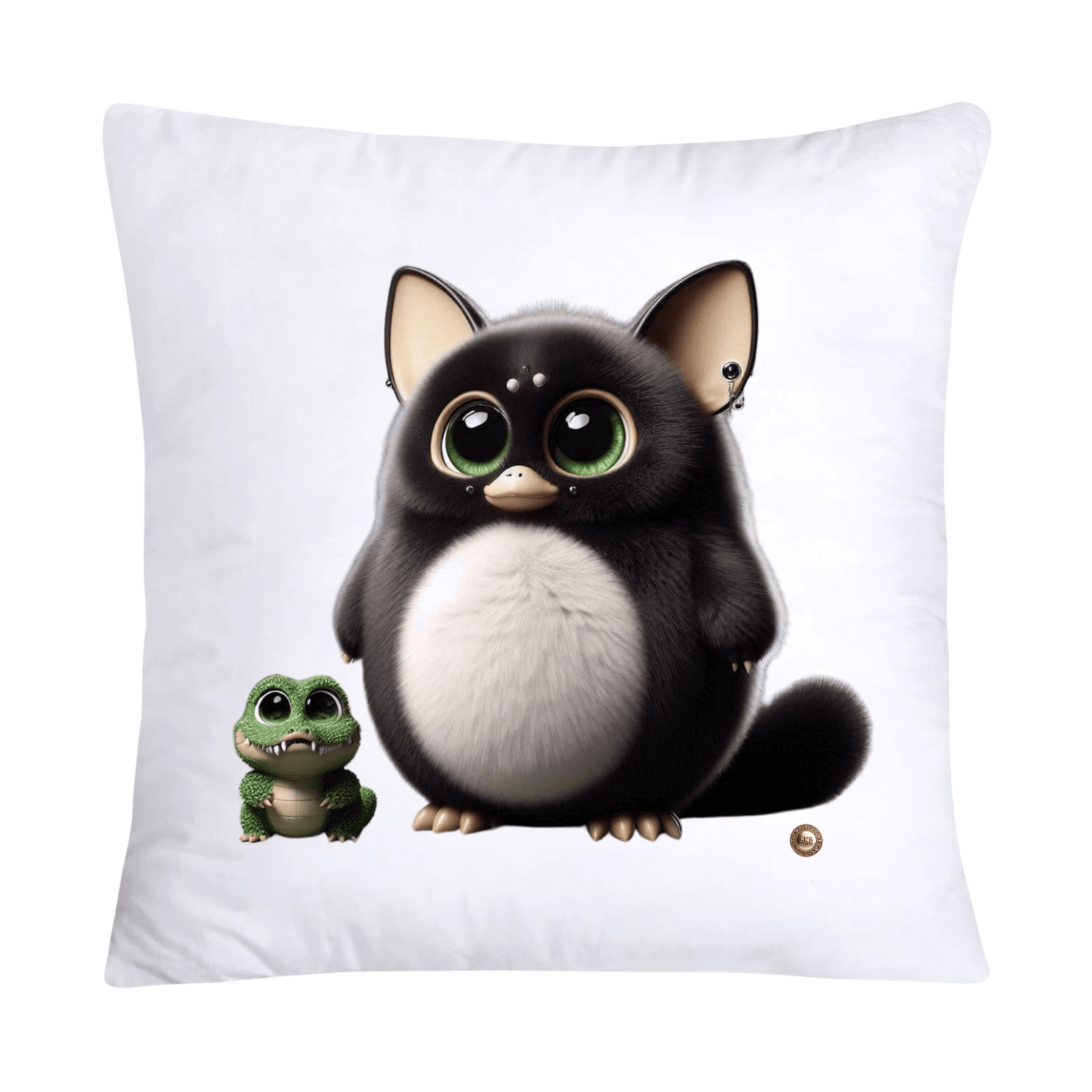 Furry Cajun Swamp Monster and His Pet Gator Pillow Covers-691