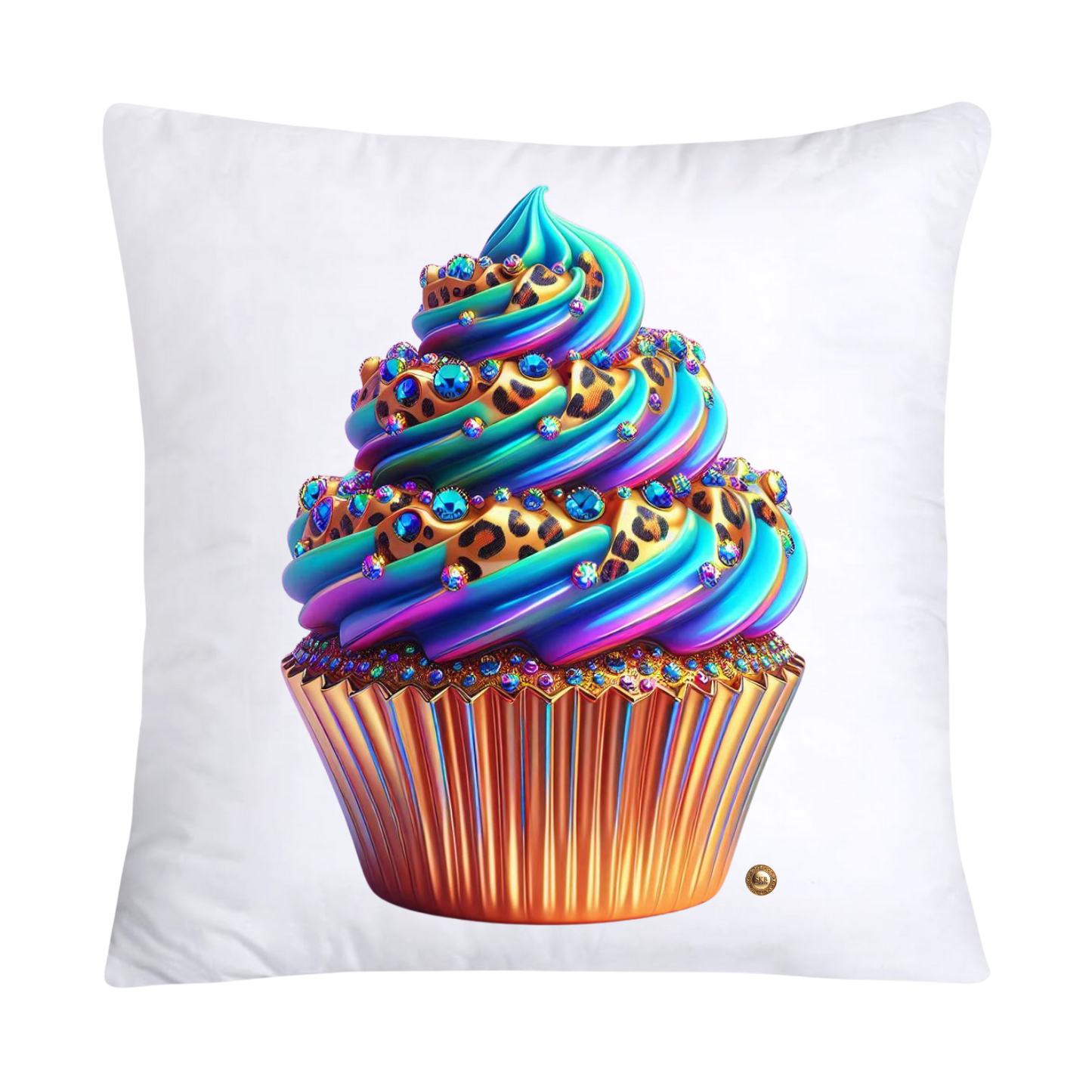 Wild Animal Print Cupcake Throw Pillow Covers 18x18-341