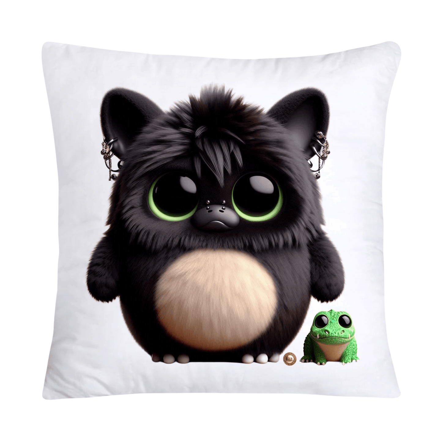 Furry Cajun Swamp Monster and His Pet Gator Pillow Covers-753
