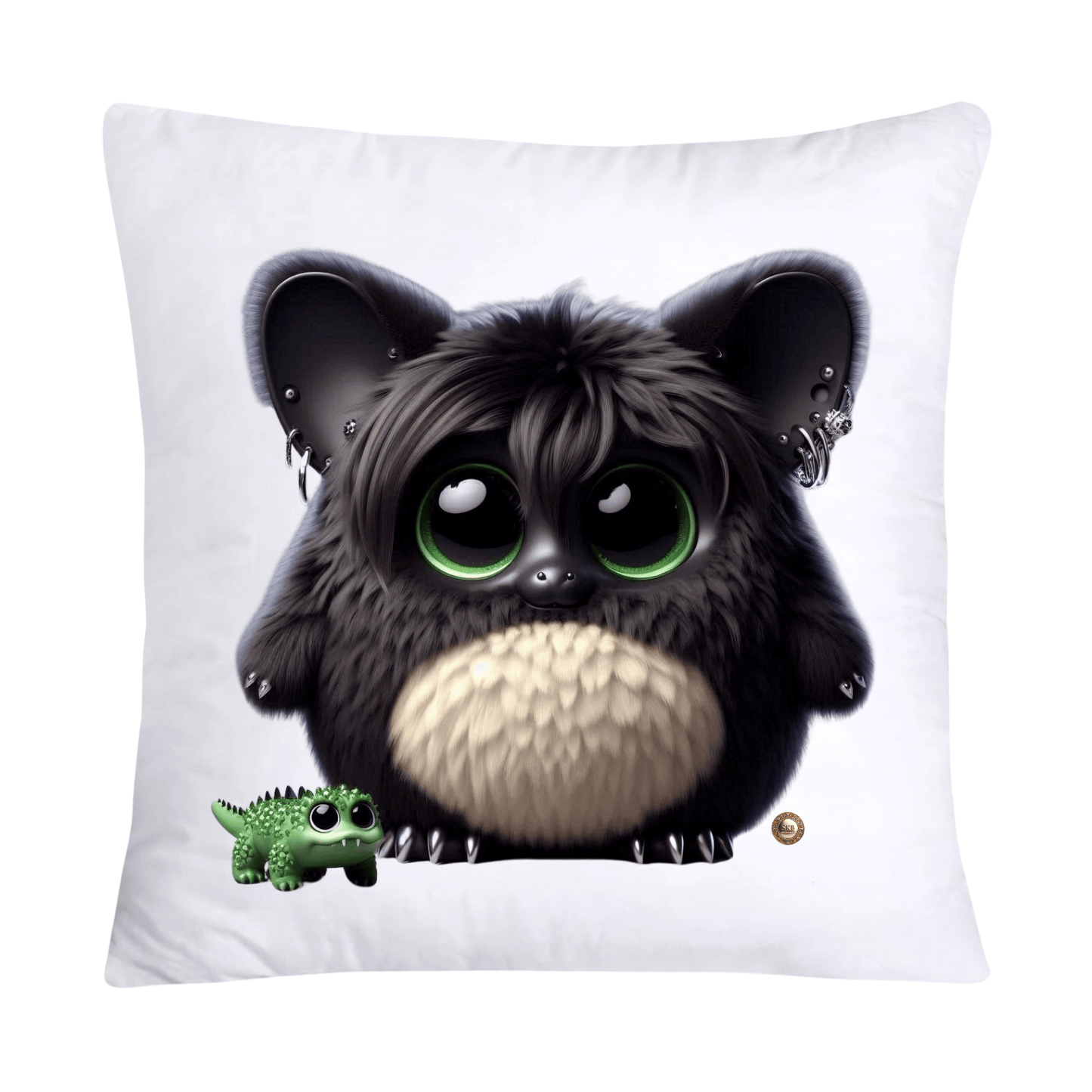 Furry Cajun Swamp Monster and His Pet Gator Pillow Covers-749