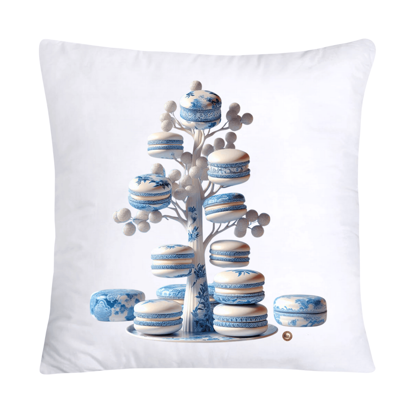 Blue Willow 18x18 Adorable Macaroon Throw Pillow Covers-1430