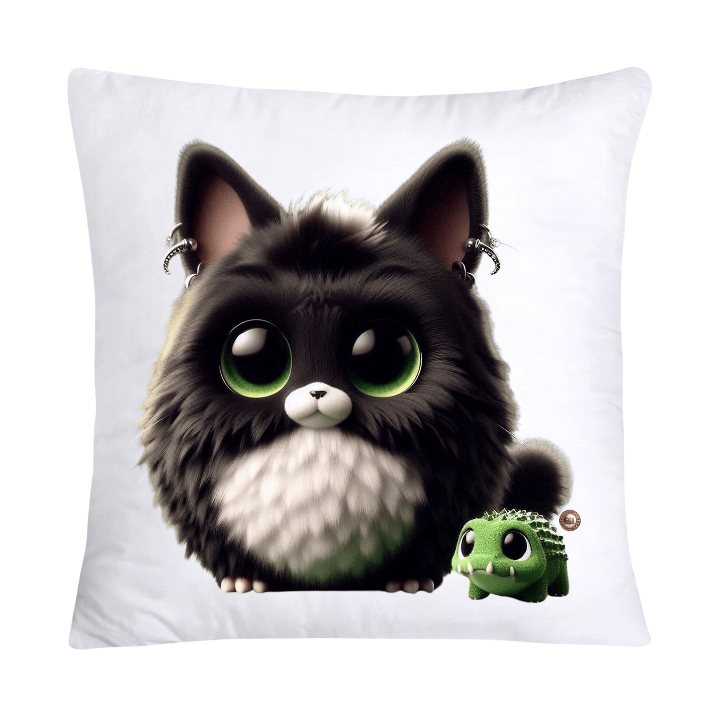 Furry Cajun Swamp Monster and His Pet Gator Pillow Covers-756