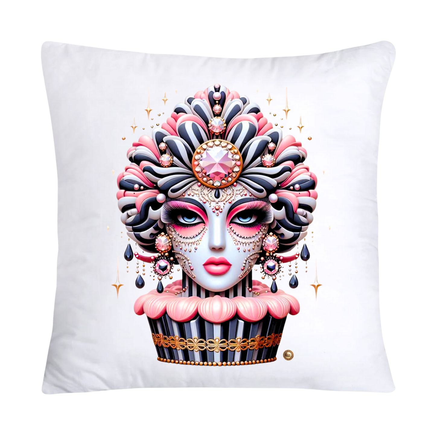 Wild Animal Print Cupcake Throw Pillow Covers 18X18-1438