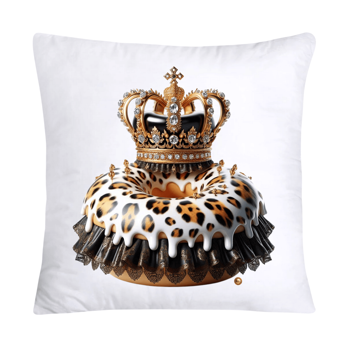 18x18 Wild Royal Animal Print Donut Pillow Covers-1993