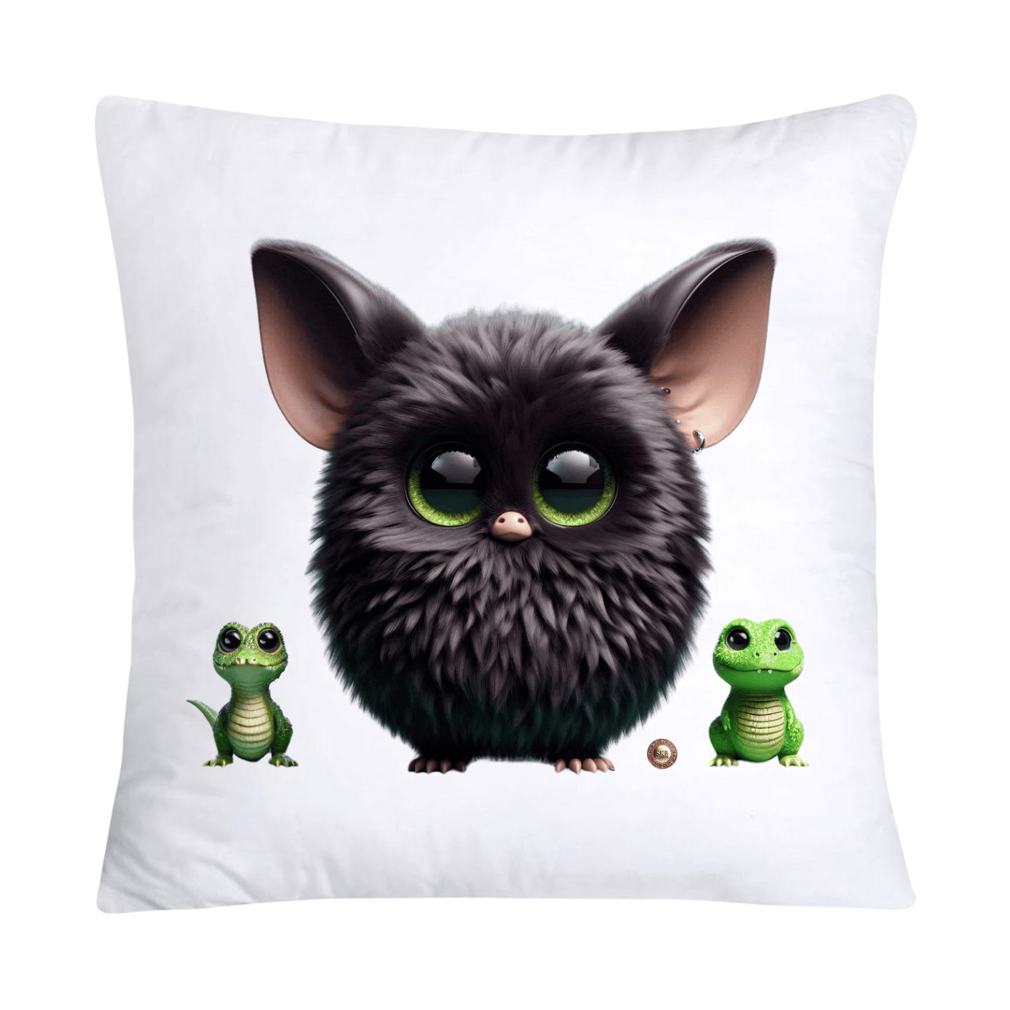 Furry Cajun Swamp Monster and His Pet Gator Pillow Covers-698