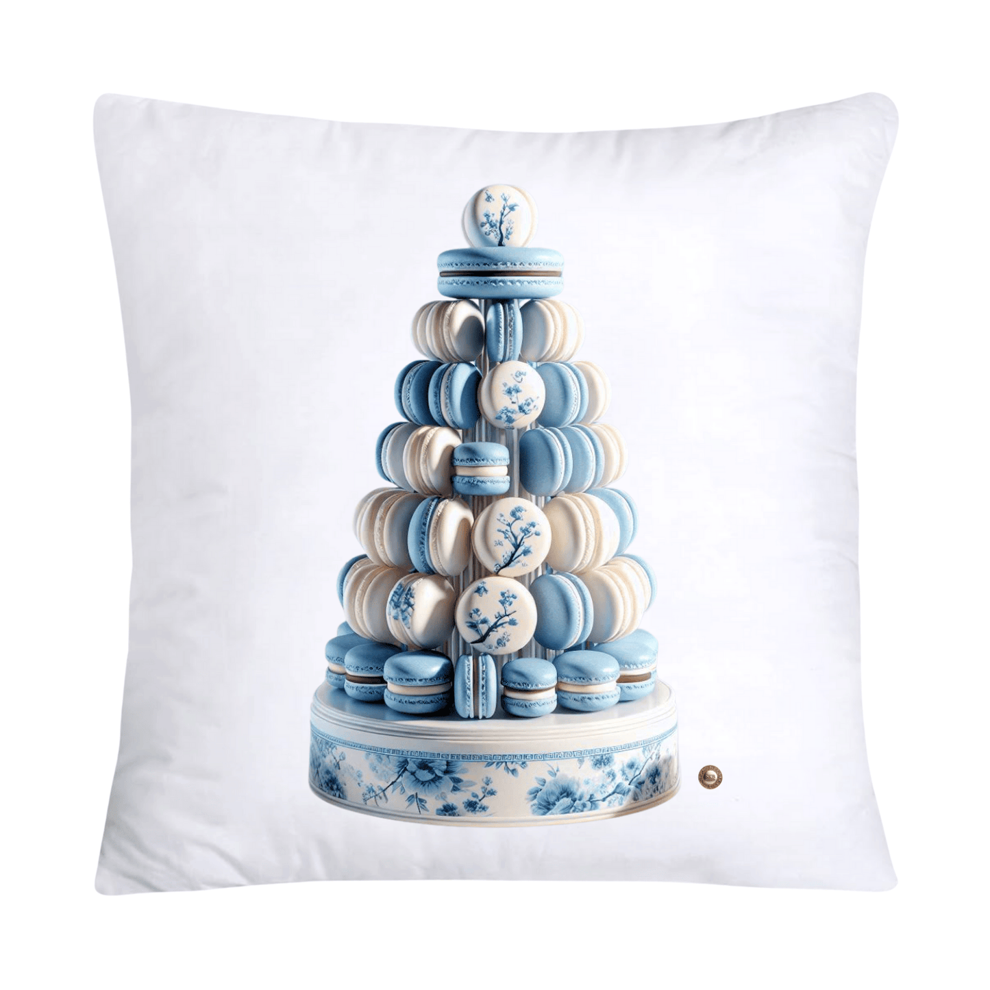 Blue Willow 18x18 Adorable Macaroon Throw Pillow Covers-1432