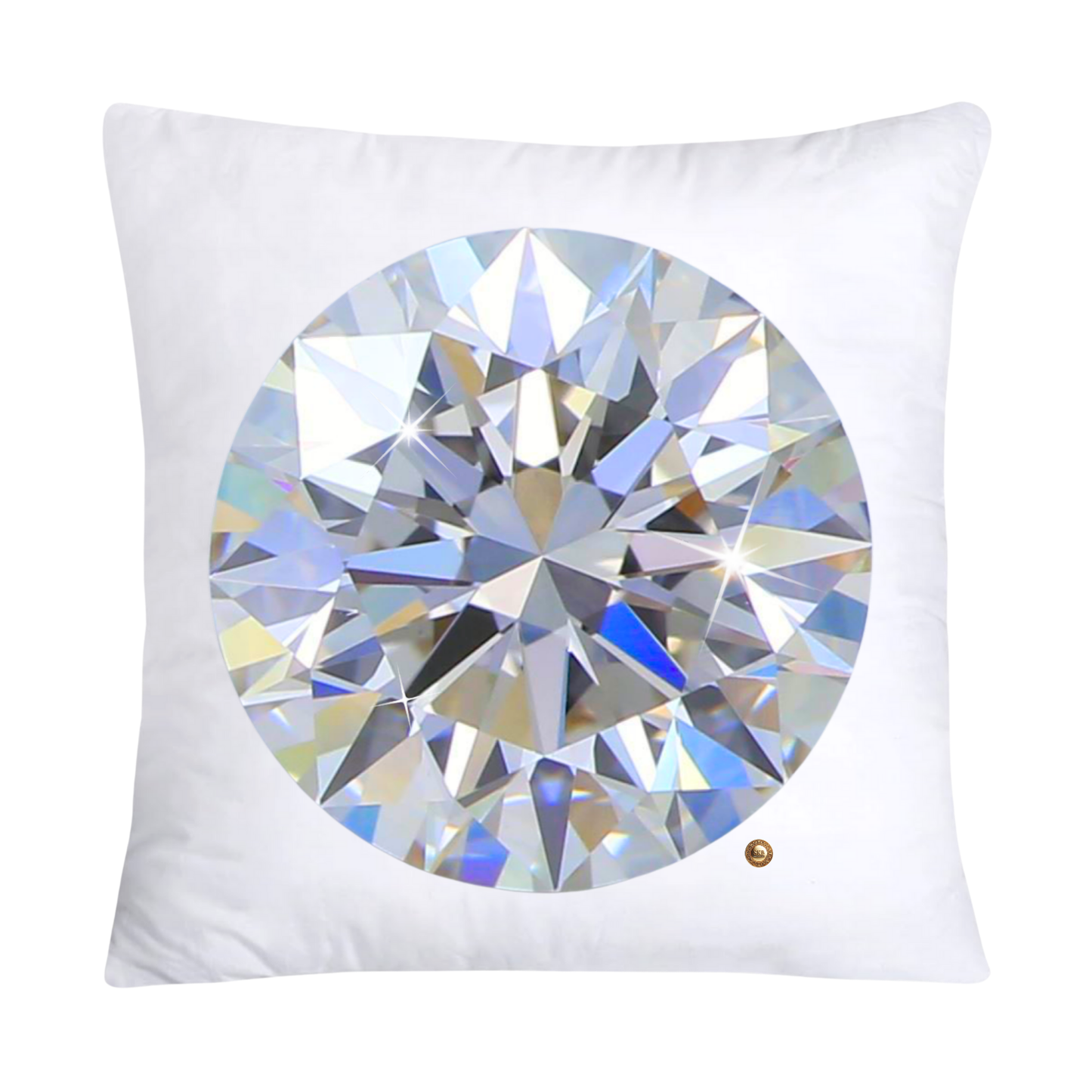 Sparkling Diamonds and Gemstone Pillow Covers 18x18-2153