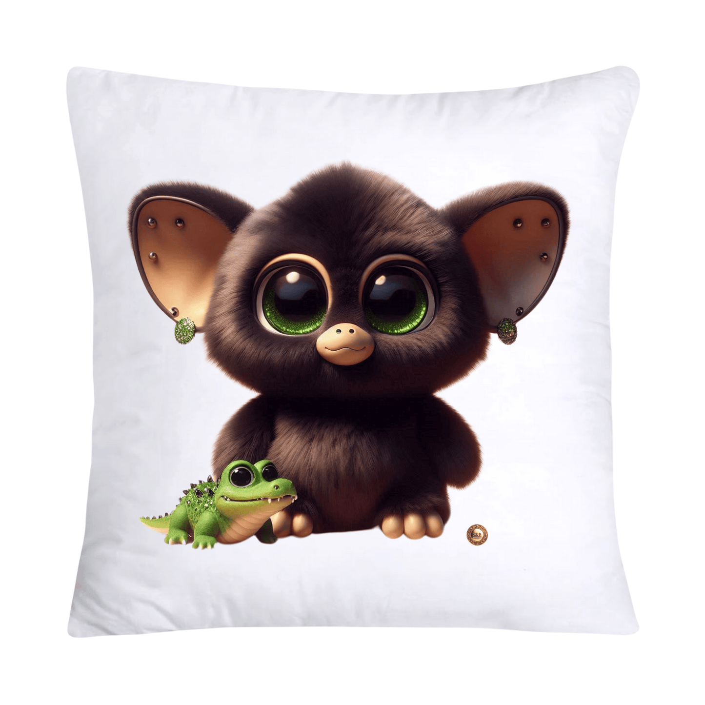 Furry Cajun Swamp Monster and His Pet Gator Pillow Covers-761