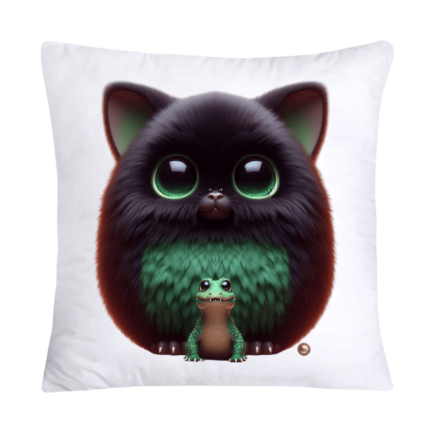 Furry Cajun Swamp Monster and His Pet Gator Pillow Covers-762
