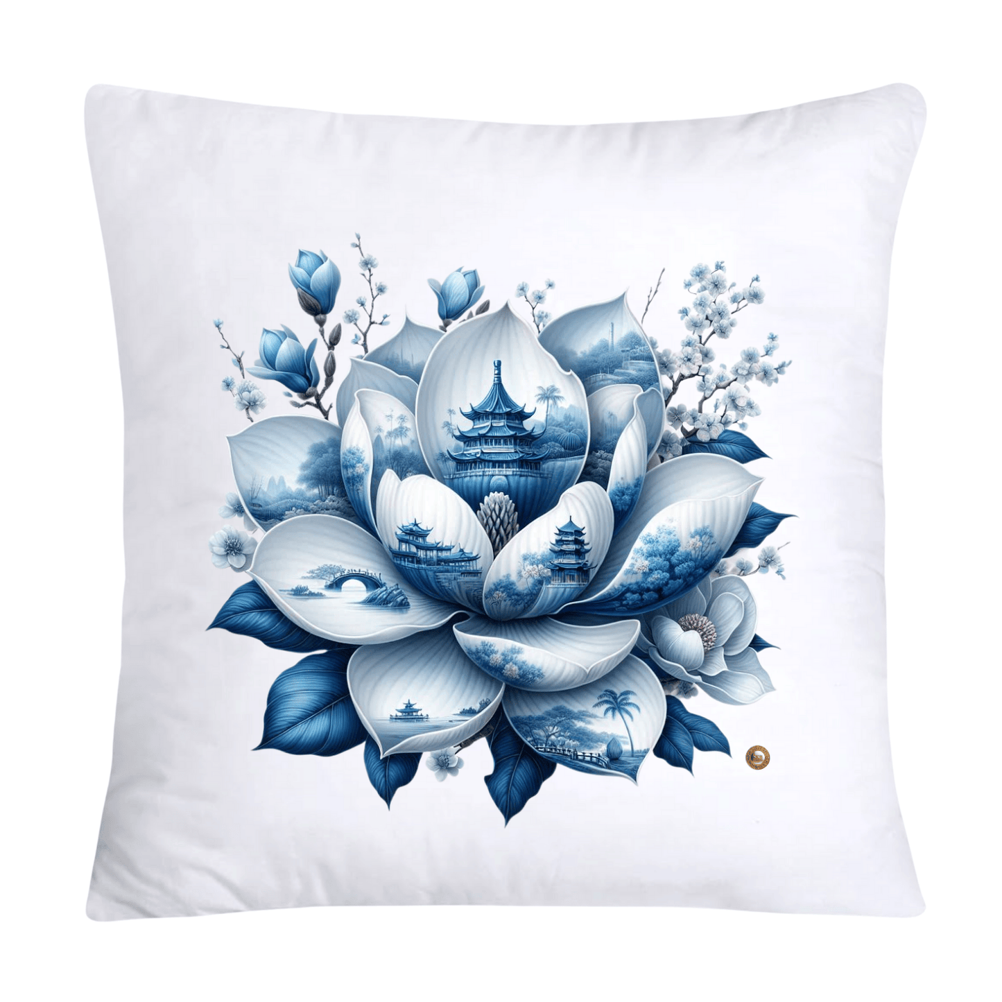 Blue Willow Chinoiserie Magnolia Pillow Covers-148