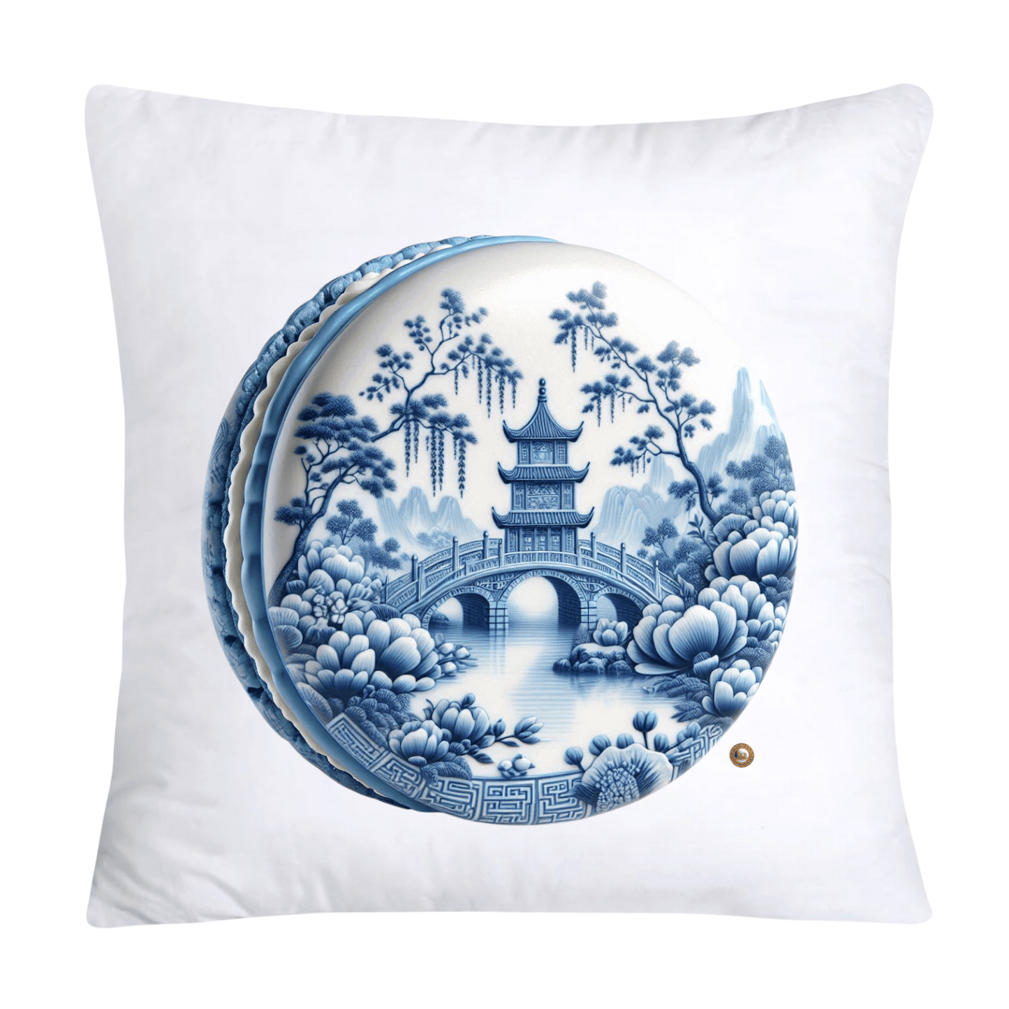 Blue Willow 18x18 Adorable Macaroon Pillow Covers-1908