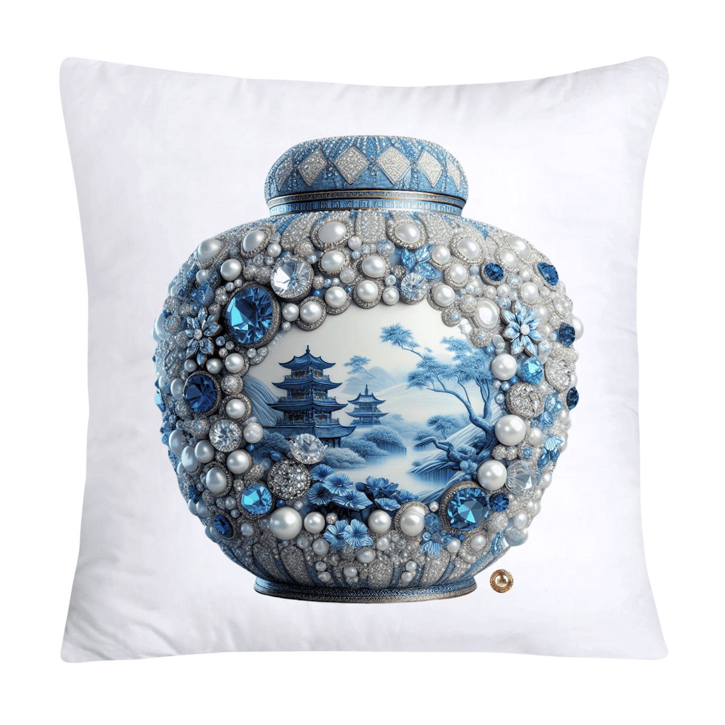 Blue and White Willow Ginger Jar Pillow Covers-77