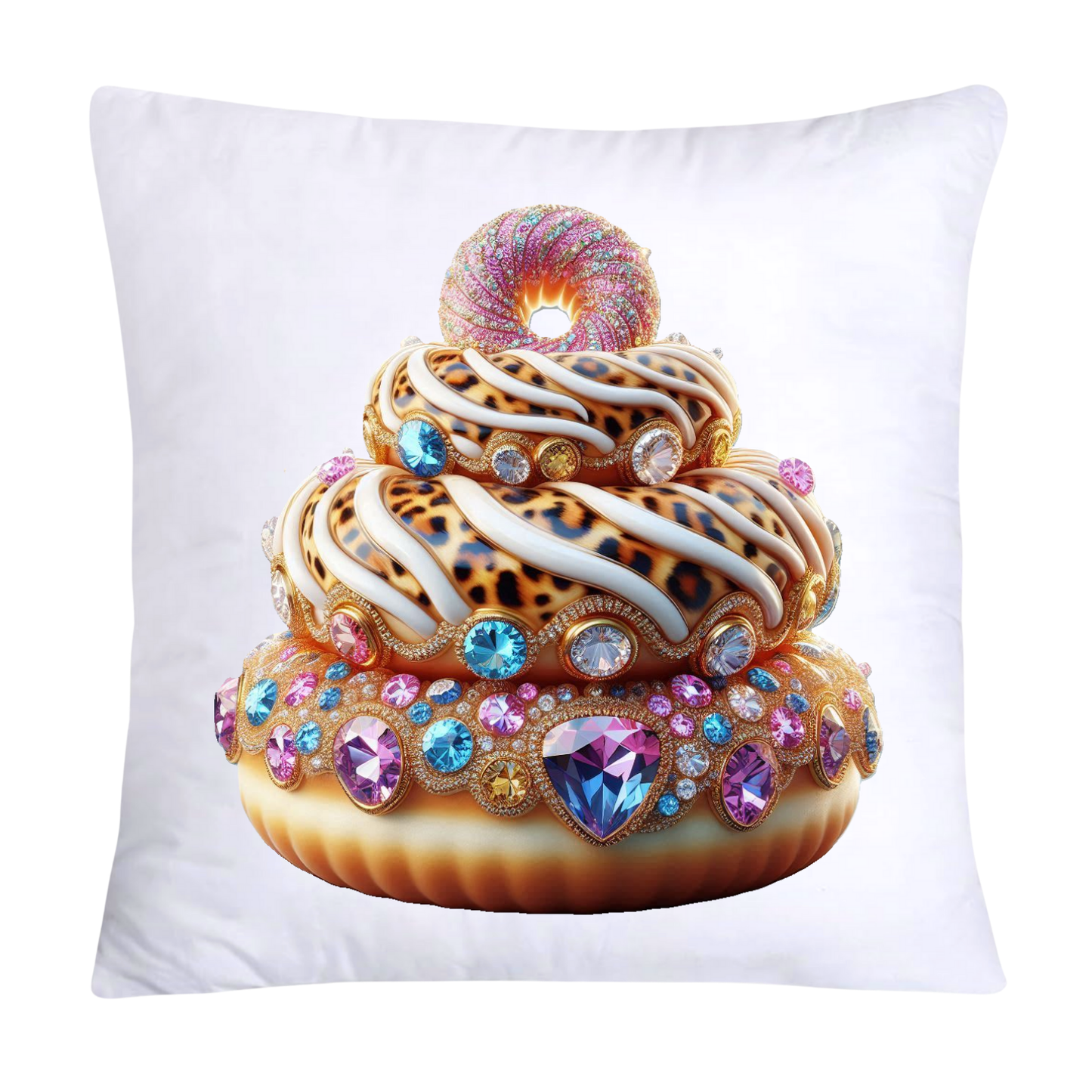 Wild Animal Print Donut Pillow Covers-2578