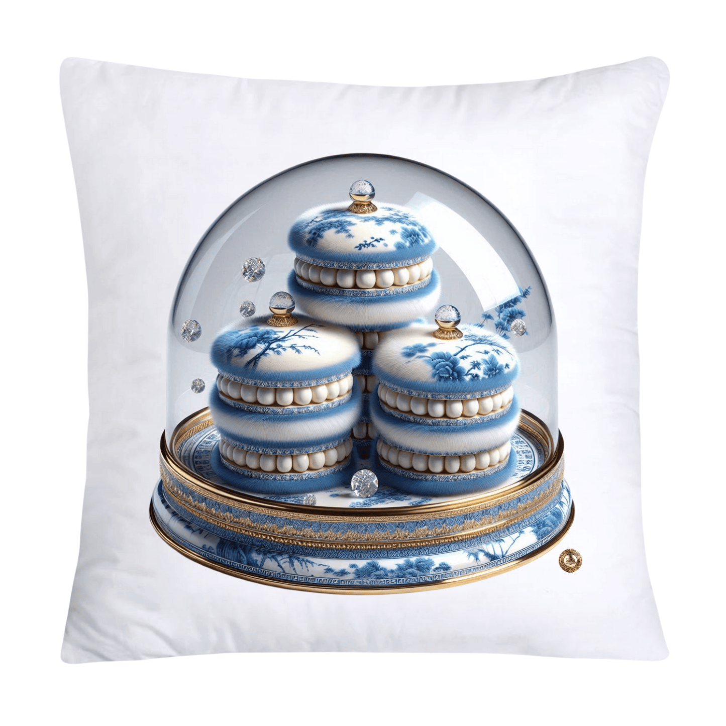 Blue Willow 18x18 Adorable Macaroon Throw Pillow Covers-2567