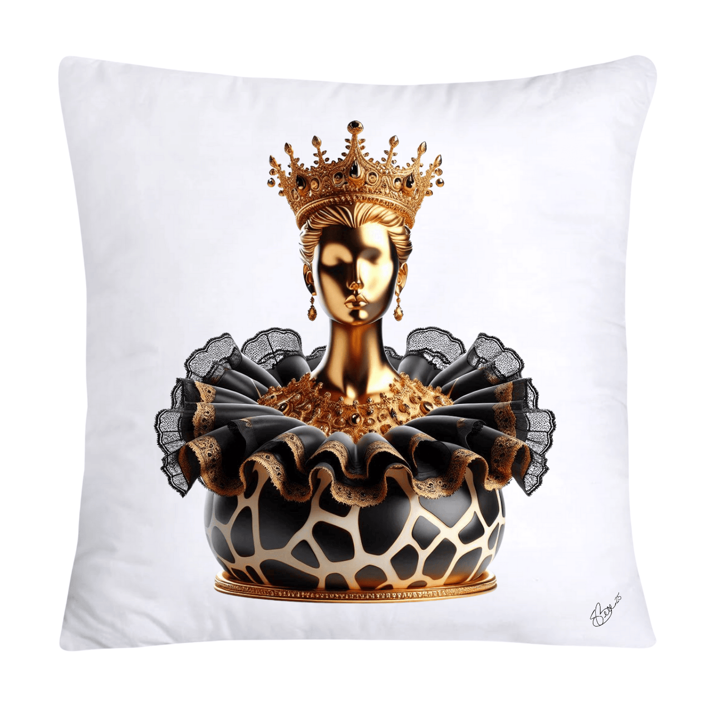 Wild and Royal Animal Print Donut 18x18 Pillow Covers-2049