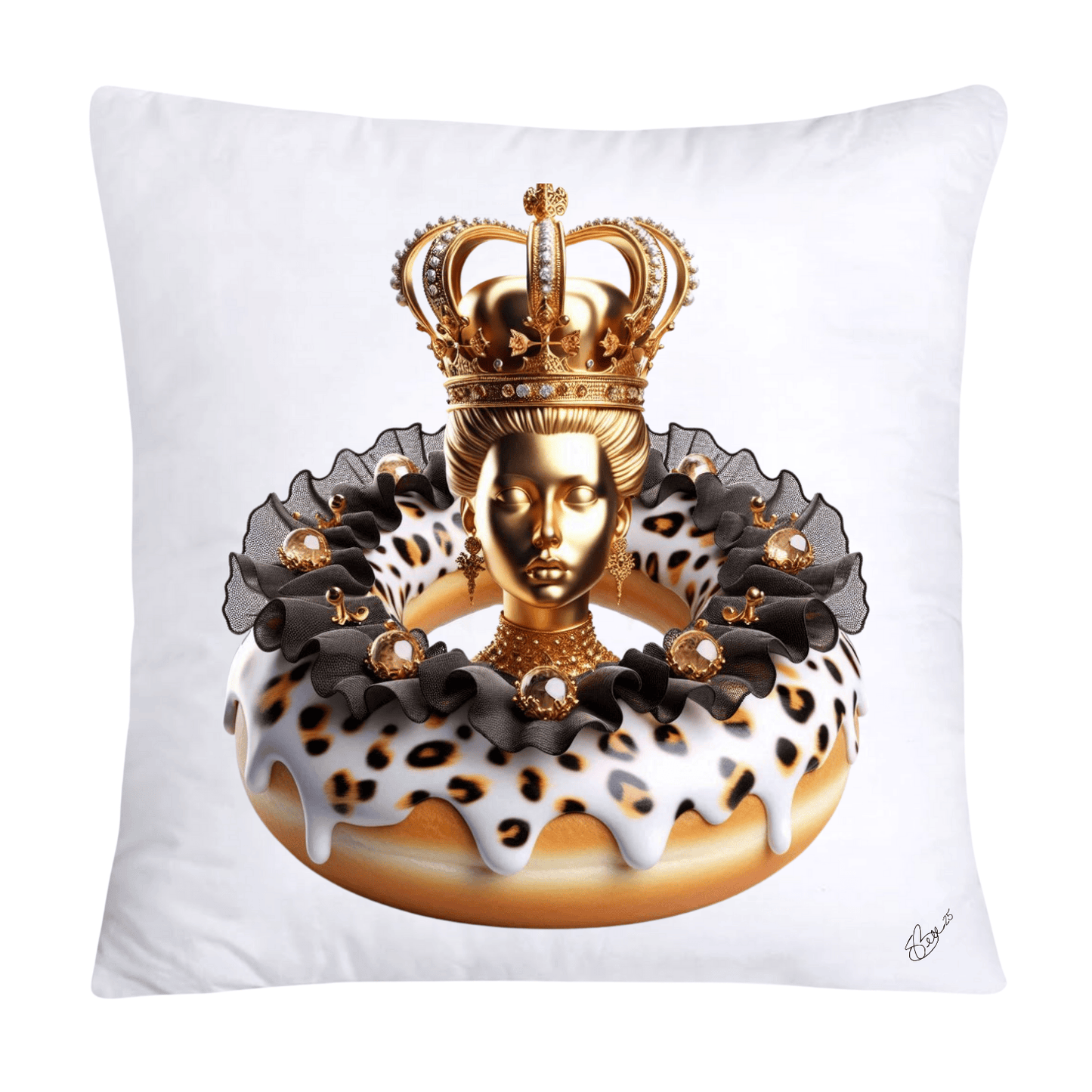 Wild and Royal Animal Print Donut 18x18 Pillow Covers-2057