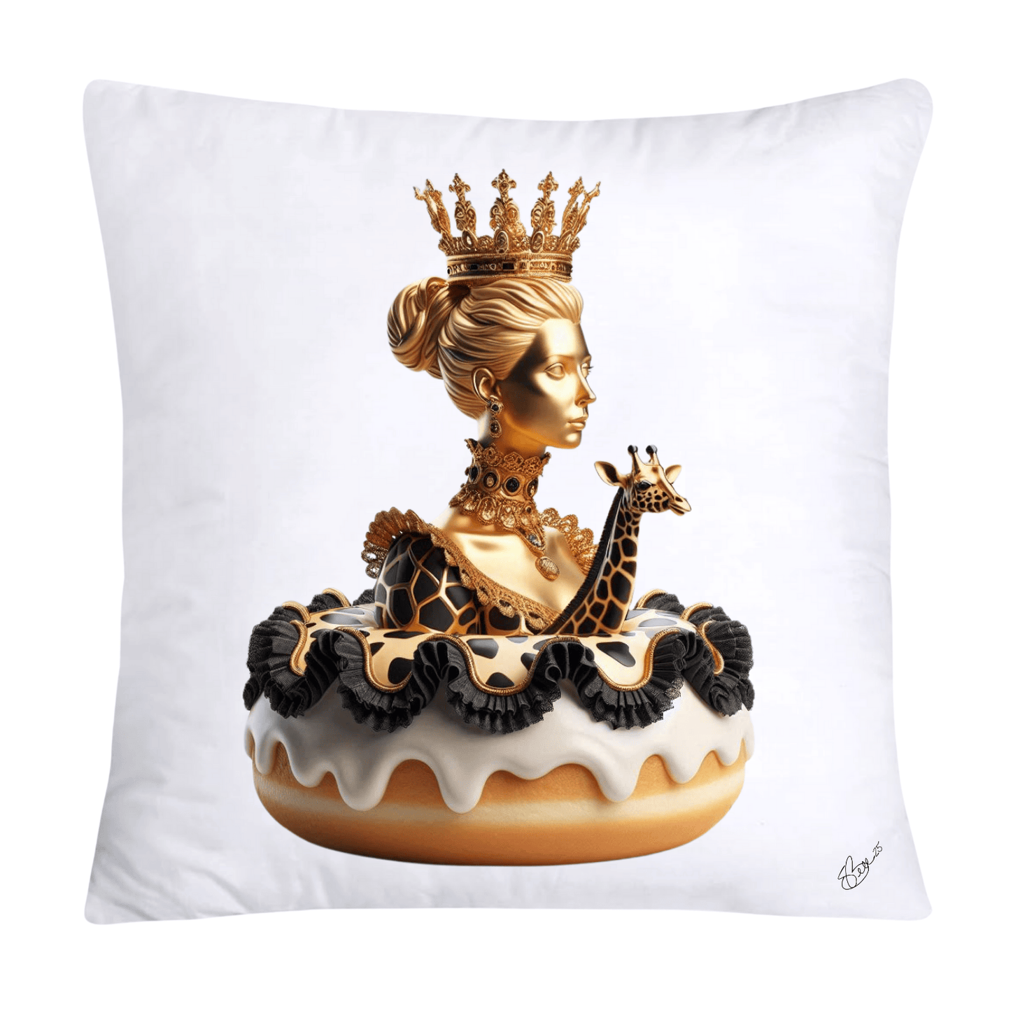 Wild and Royal Animal Print Donut 18x18 Pillow Covers-2059
