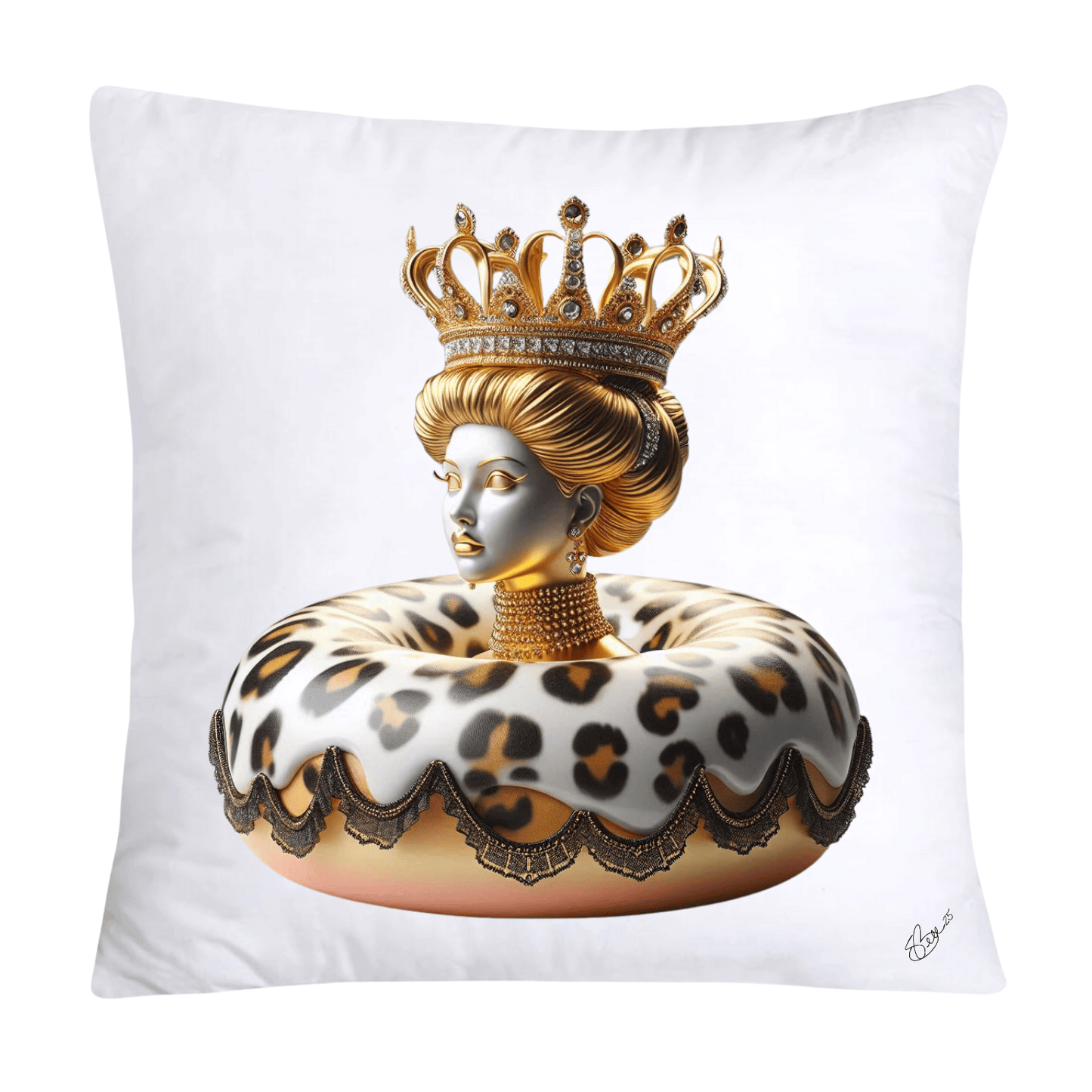 Wild and Royal Animal Print Donut 18x18 Pillow Covers-2054