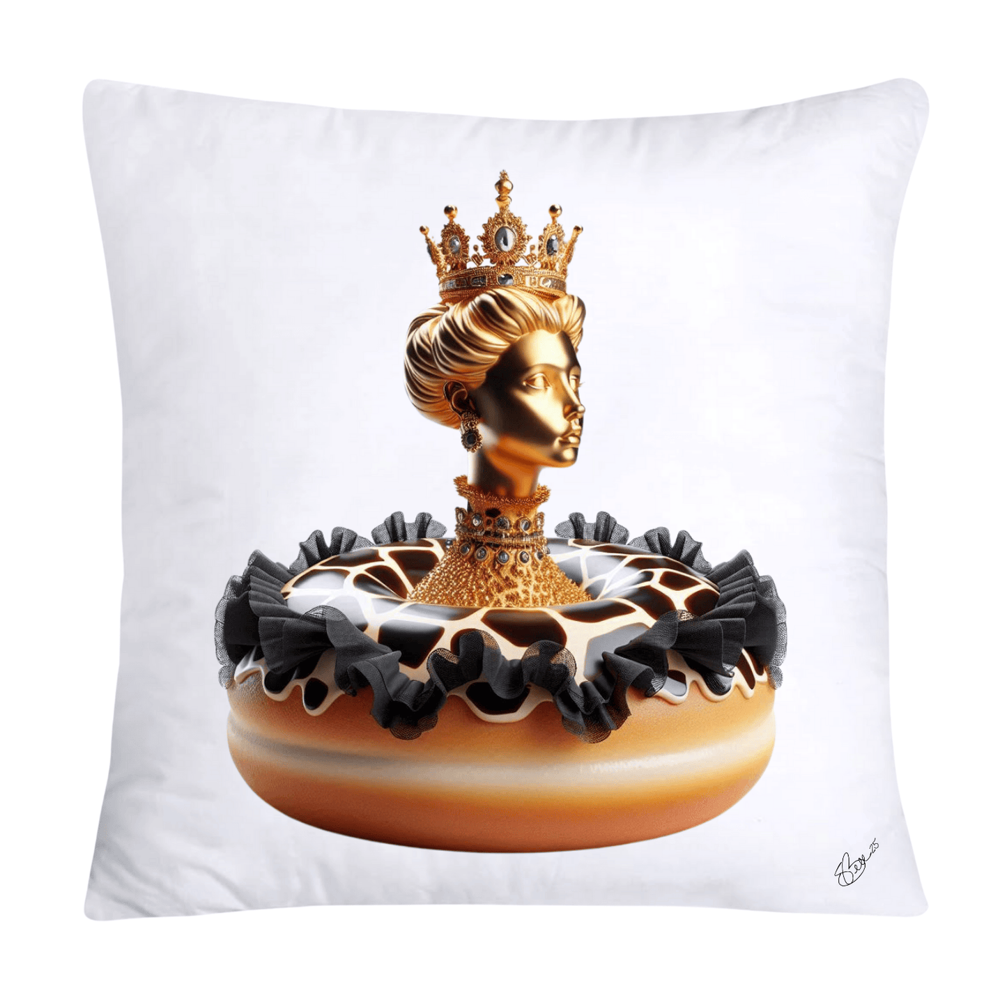 Wild and Royal Animal Print Donut 18x18 Pillow Covers-2046