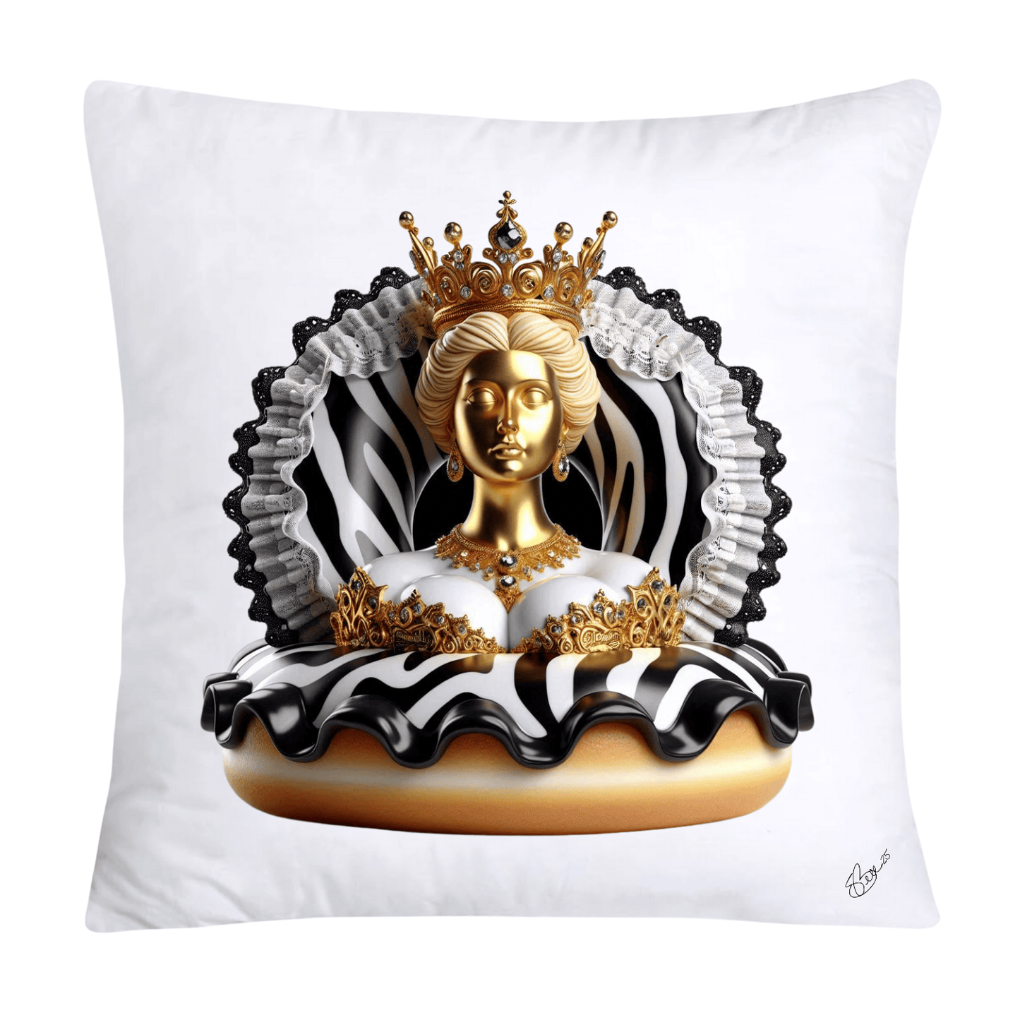 Wild and Royal Animal Print Donut 18x18 Pillow Covers-2039