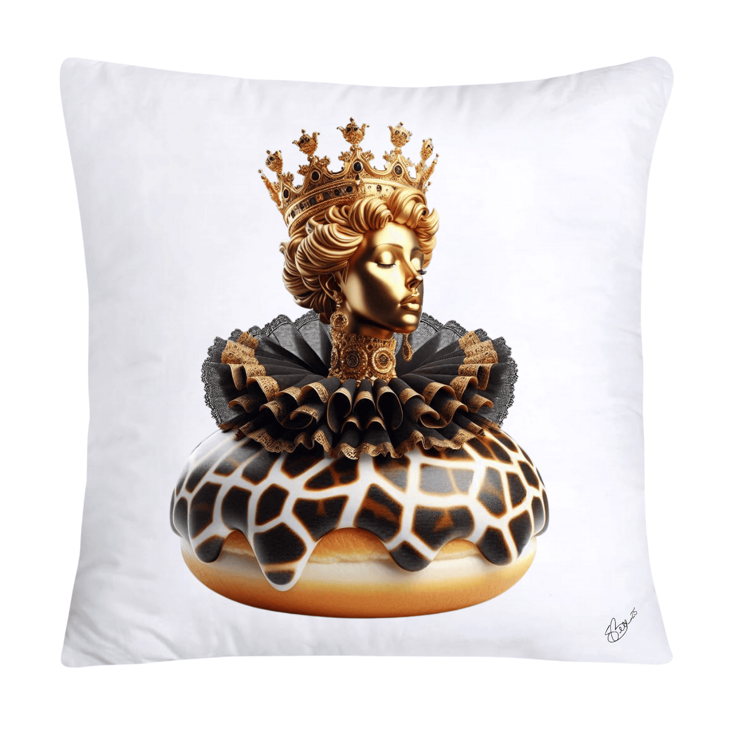 Wild and Royal Animal Print Donut 18x18 Pillow Covers-2048