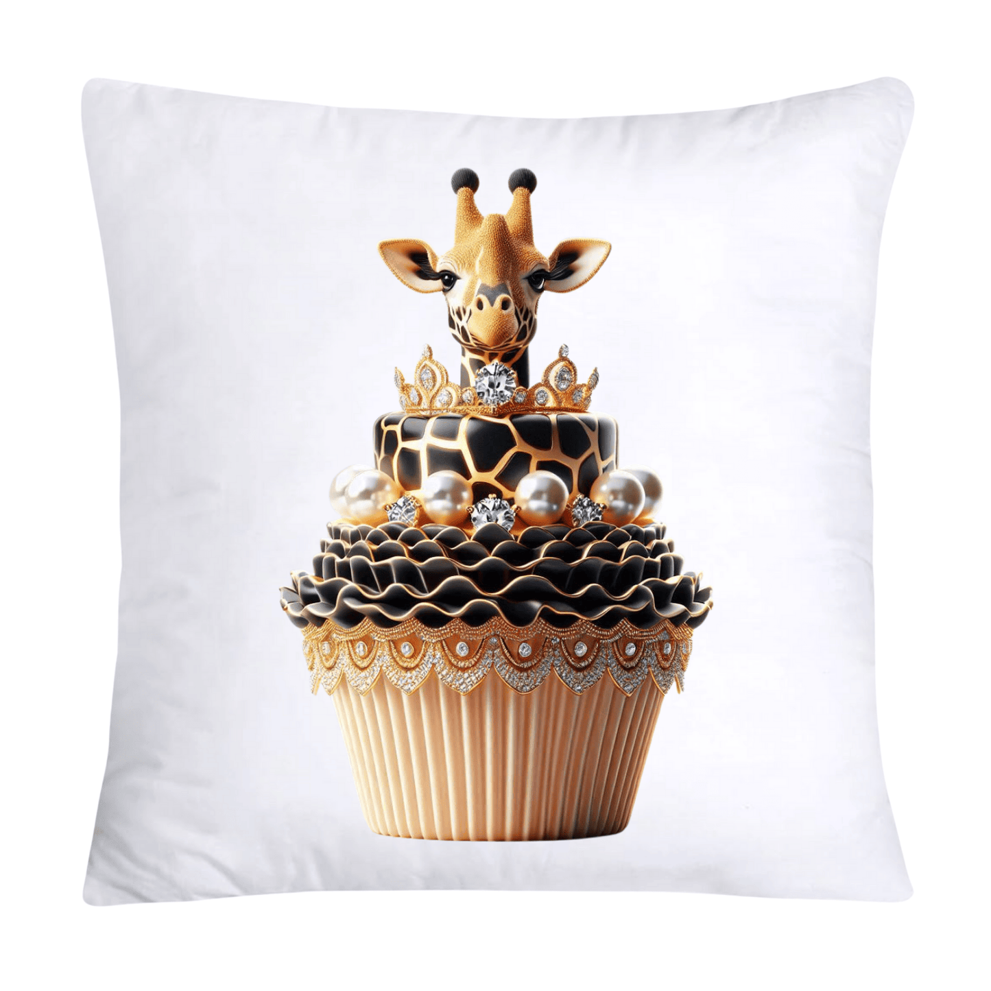 Royal and Wild Animal Print Cupcake Pillow Covers 18x18-416