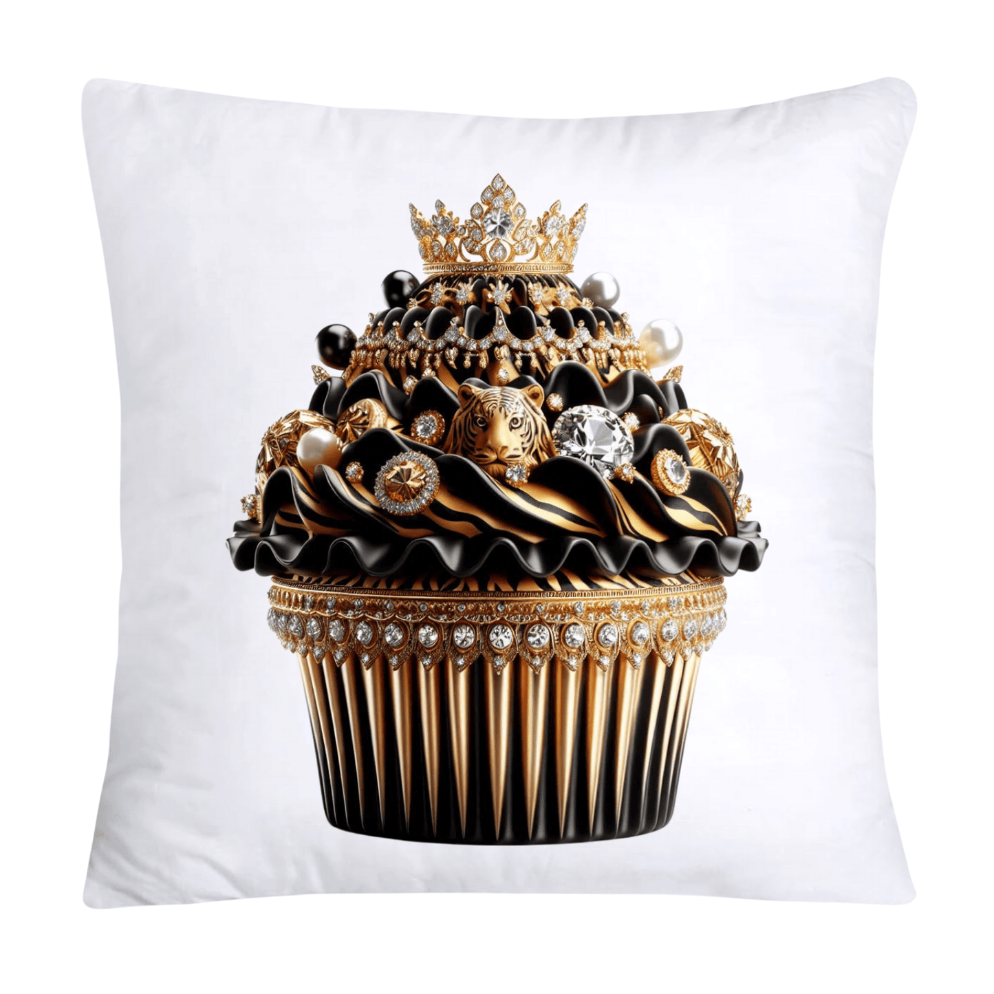 Royal and Wild Animal Print Cupcake Pillow Covers 18x18-398