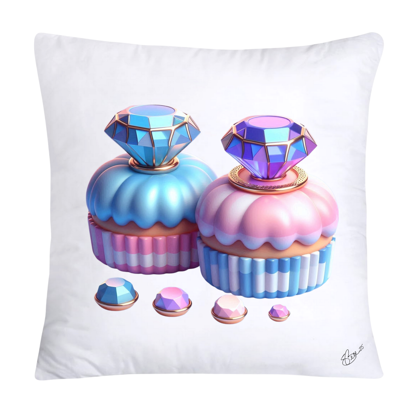 Pastel Cupcake and Candy Pillow Covers-1420