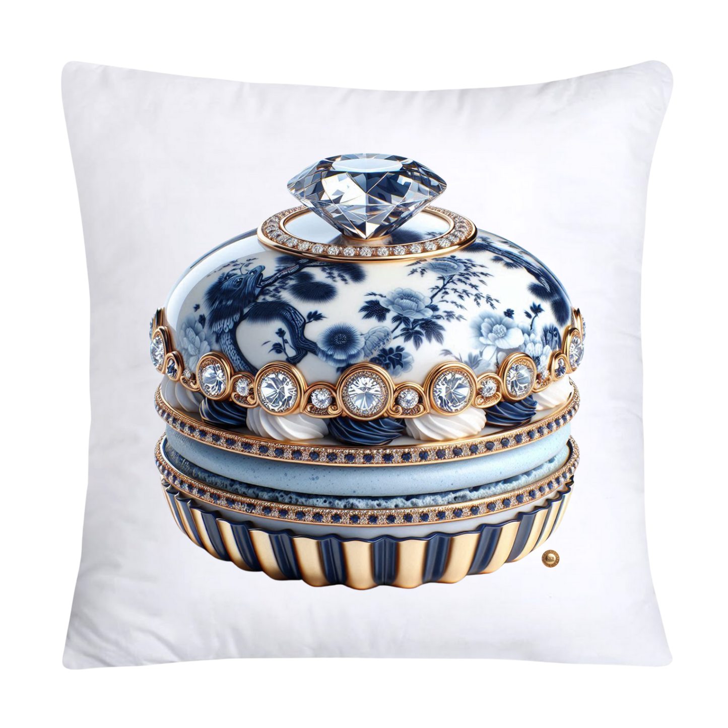 Blue Willow 18x18 Adorable Macaroon Throw Pillow Covers-1860
