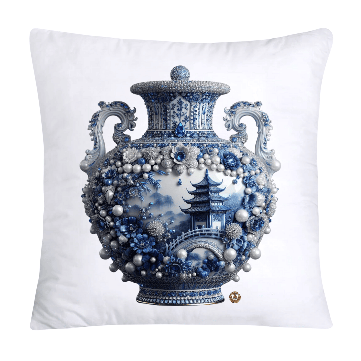 Blue and White Willow Ginger Jar Pillow Covers-95