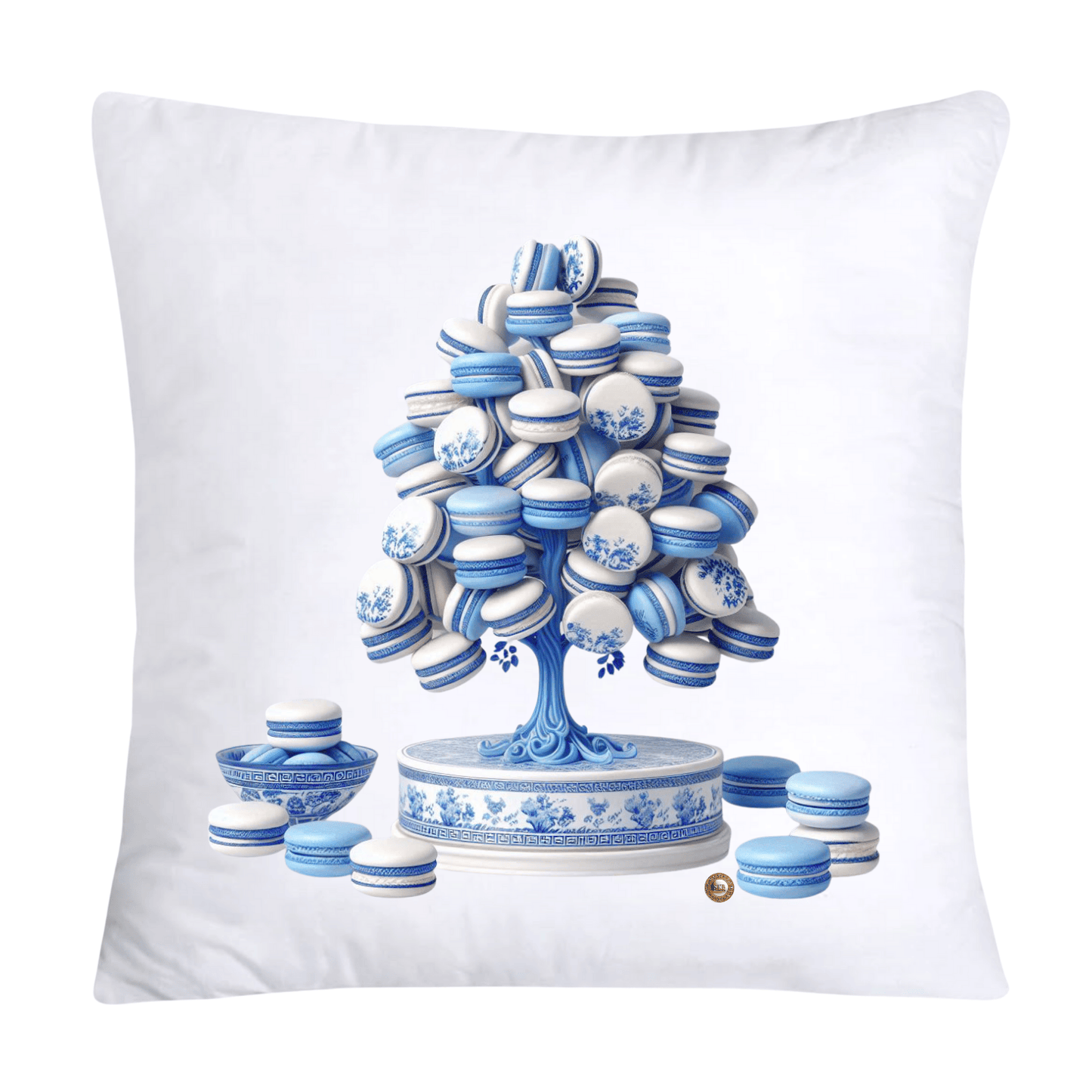 Blue Willow 18x18 Adorable Macaroon Throw Pillow Covers-2317