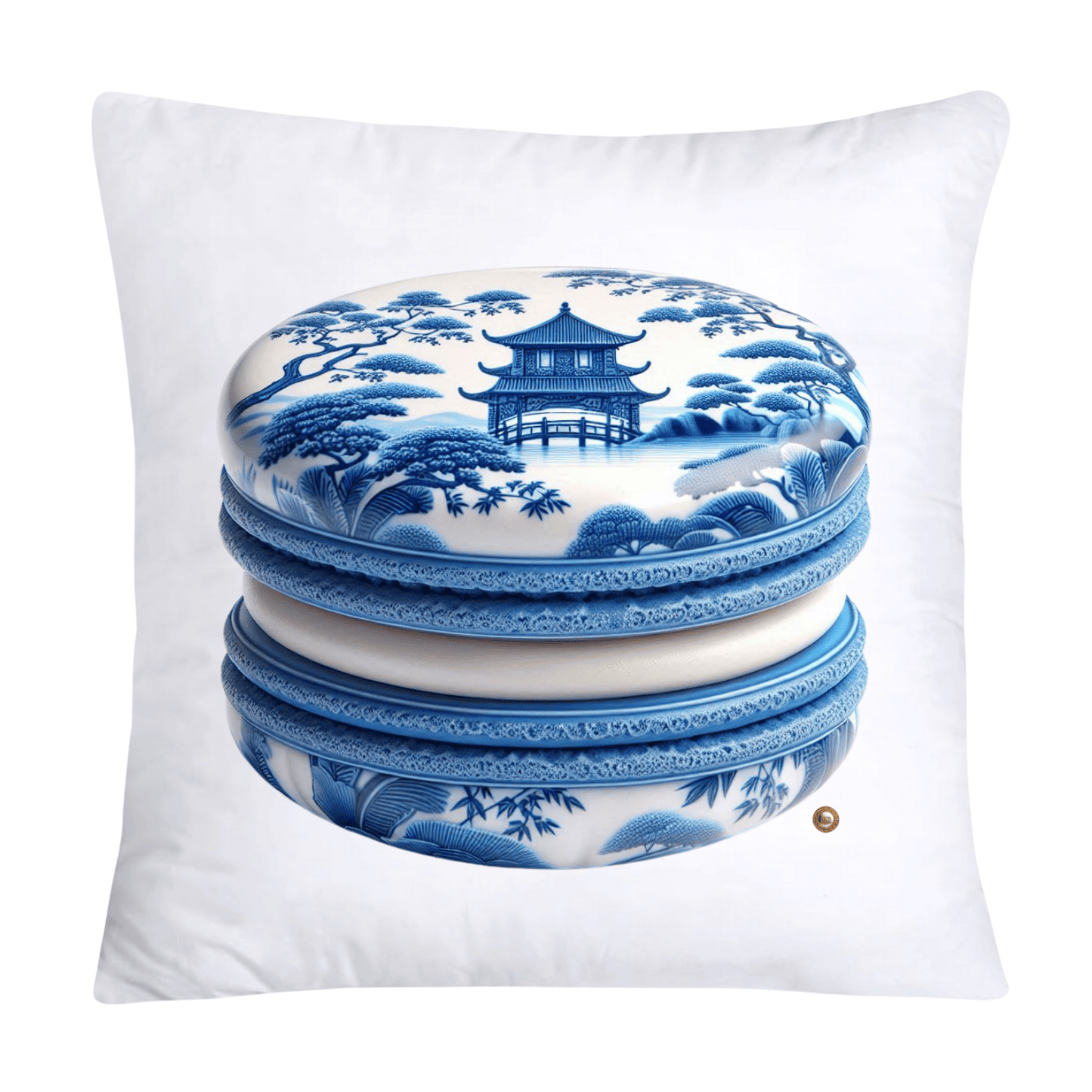 Blue Willow 18x18 Adorable Macaroon Pillow Covers-1919