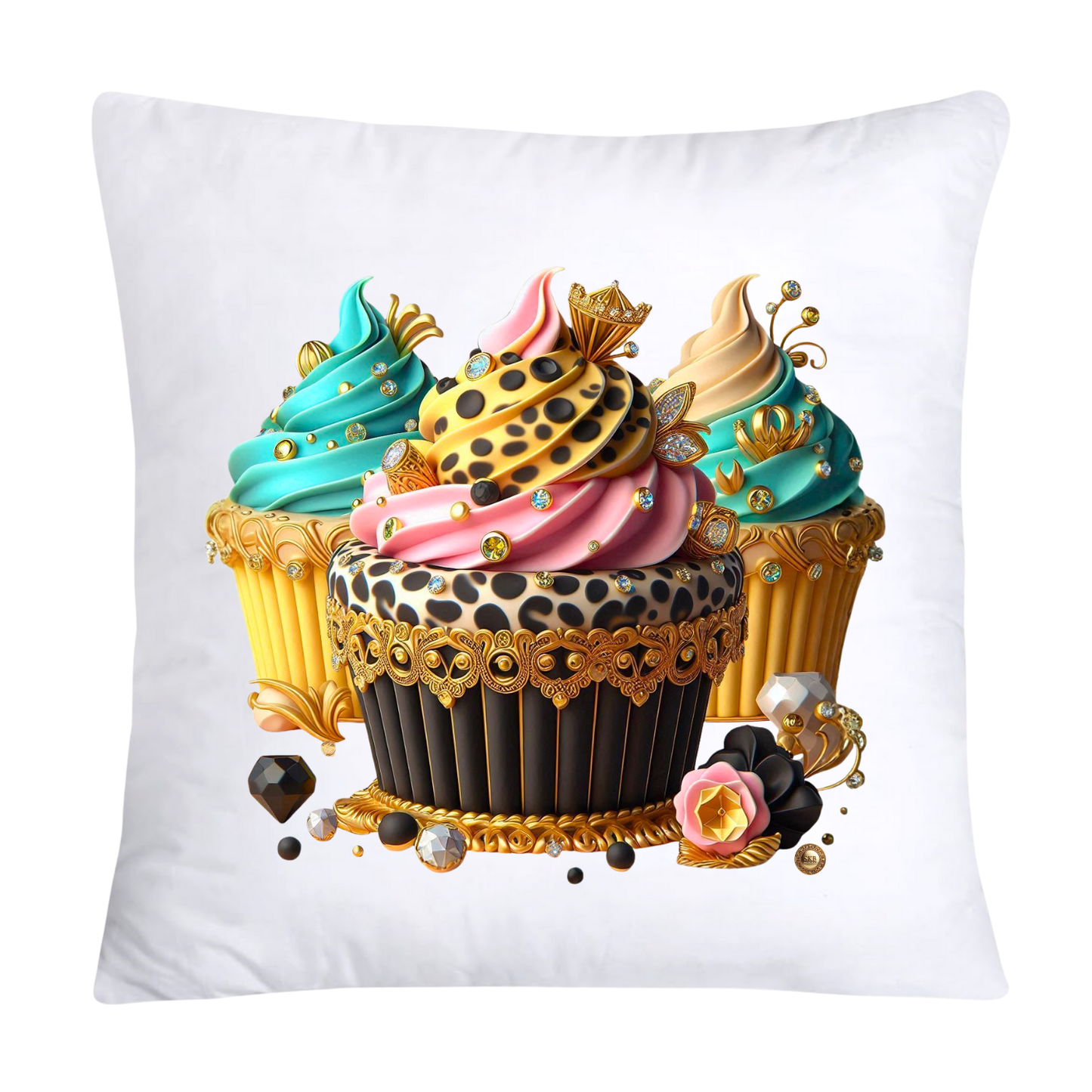 Royal Wild Animal Print 18x18 Cupcake Pillow Covers-4149
