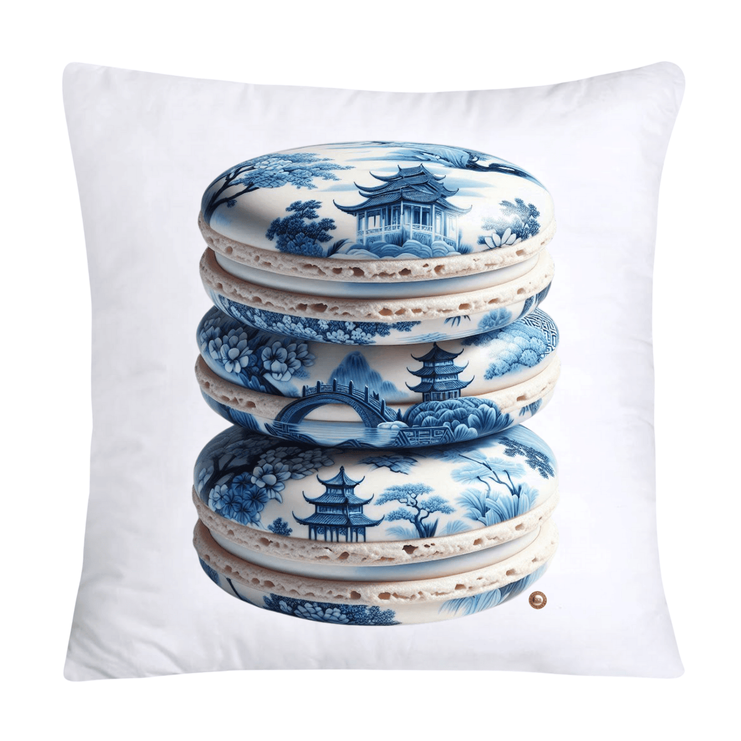 Blue Willow 18x18 Adorable Macaroon Pillow Covers-306