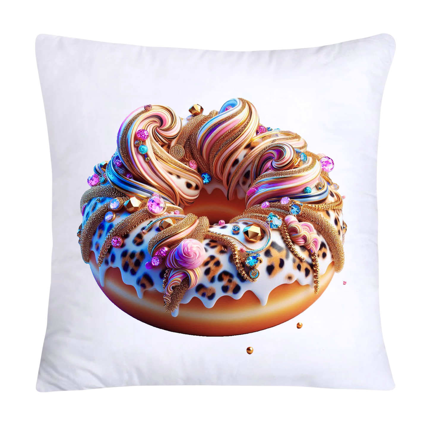 Wild Animal Print Donut Pillow Covers-2581