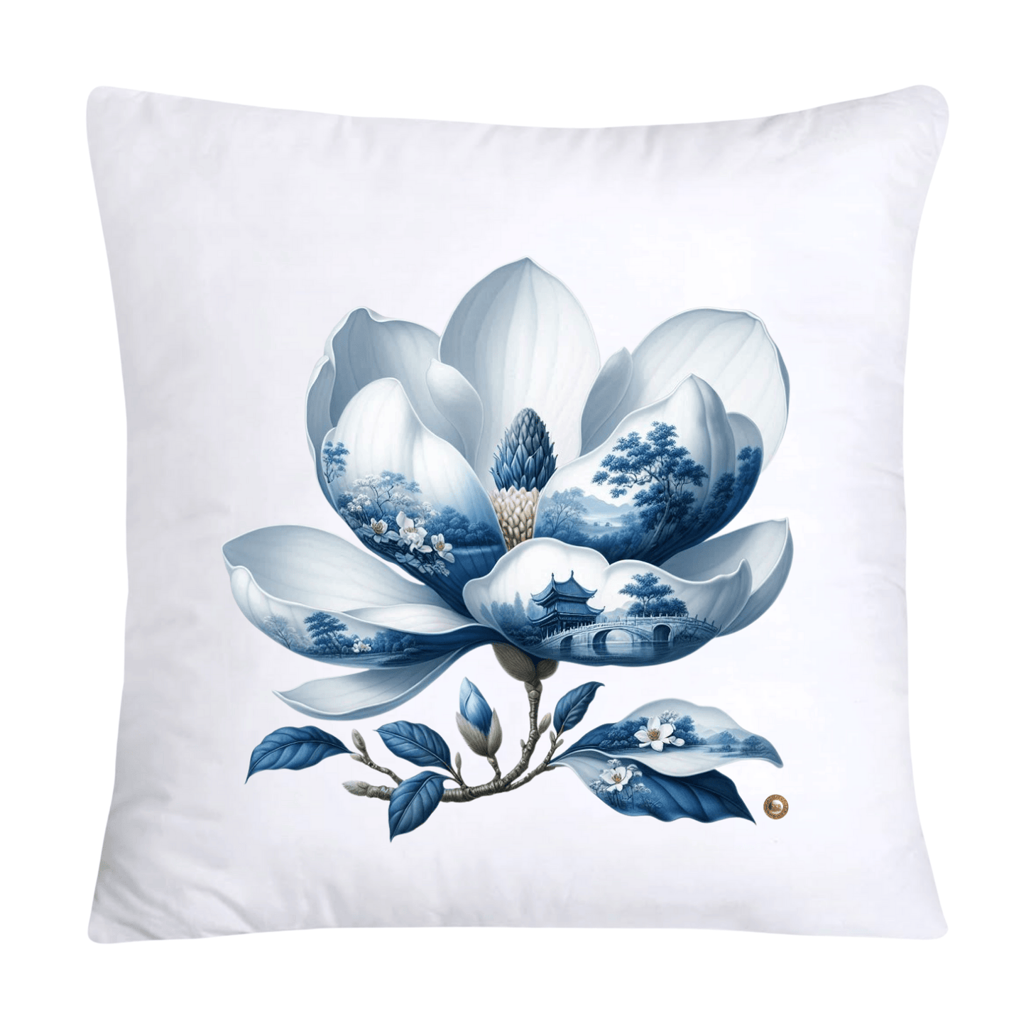 Blue Willow Chinoiserie Magnolia Pillow Covers-147