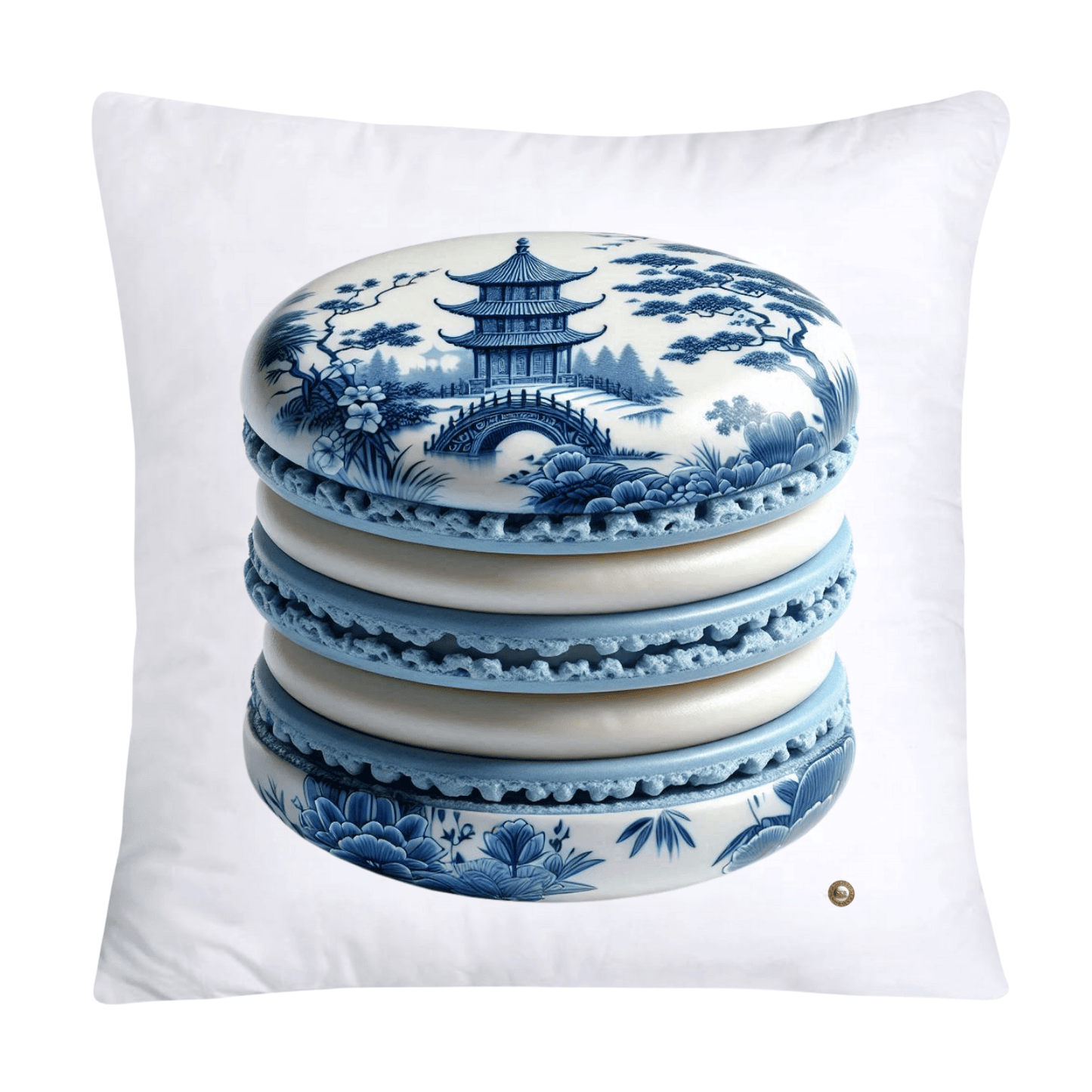Blue Willow 18x18 Adorable Macaroon Pillow Covers-300