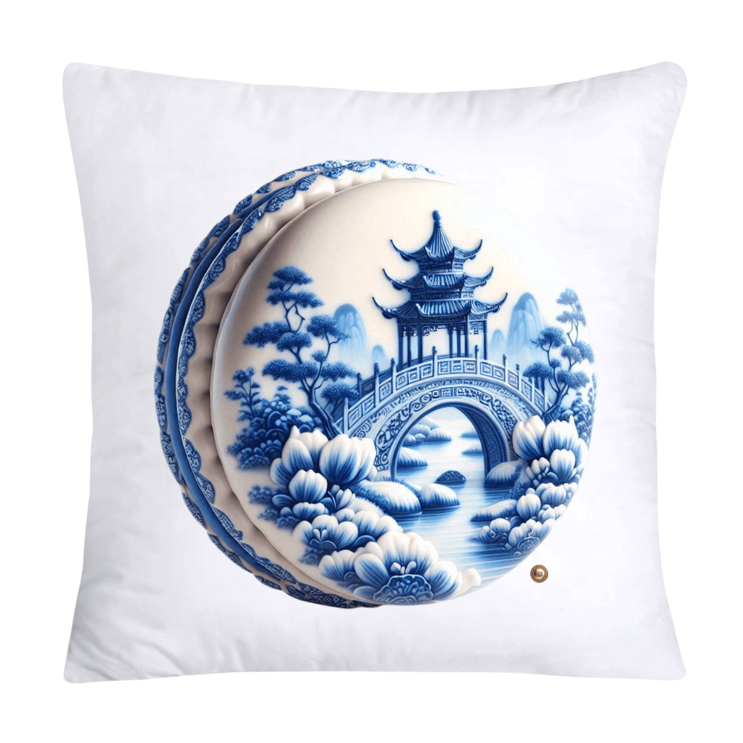 Blue Willow 18x18 Adorable Macaroon Pillow Covers-1910