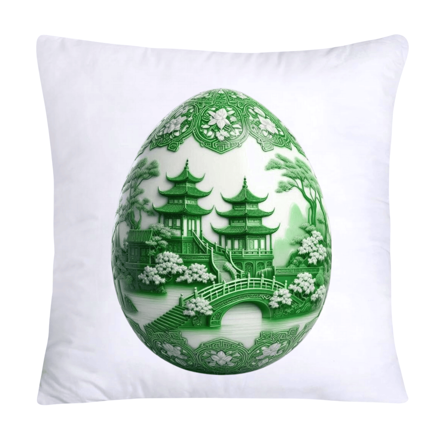 Green Willow Classic Egg 18x18 Pillow Covers-3134