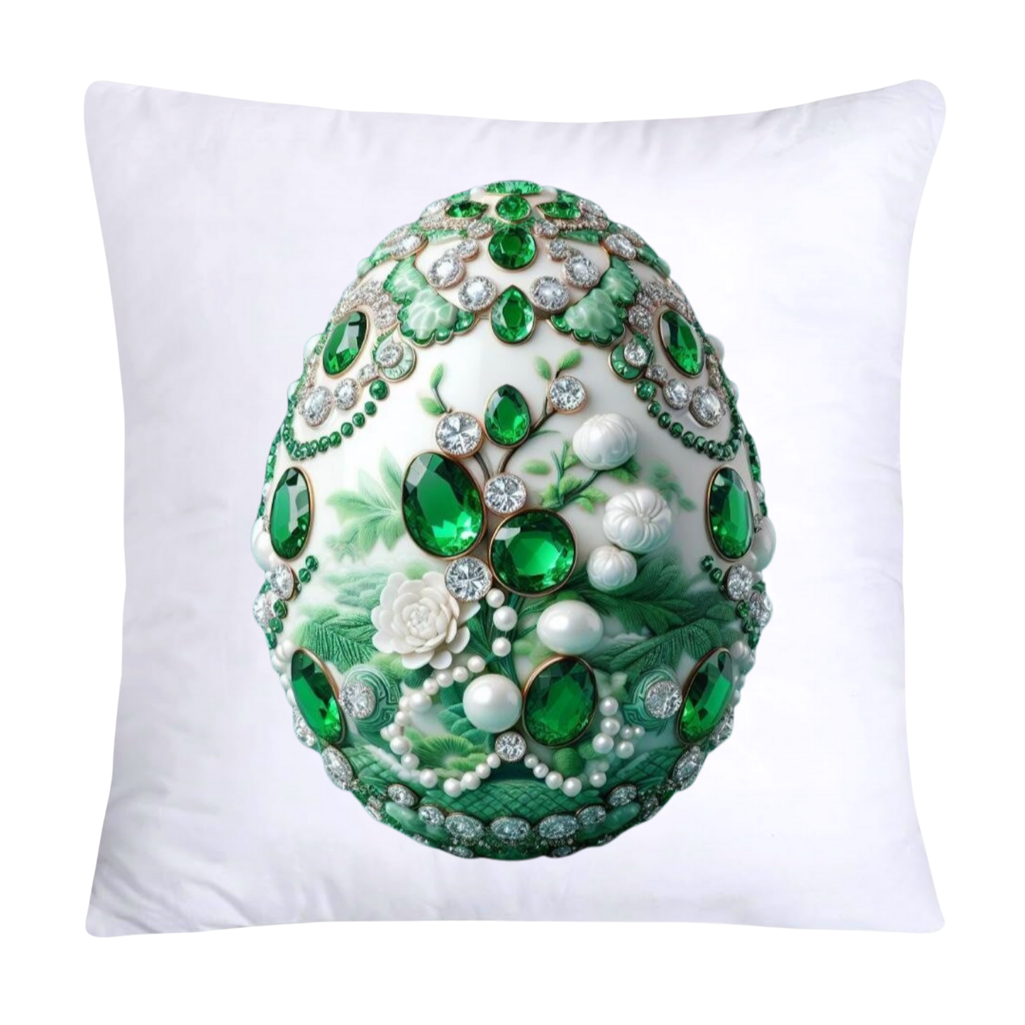 Green Willow Classic Egg 18x18 Pillow Covers-3118