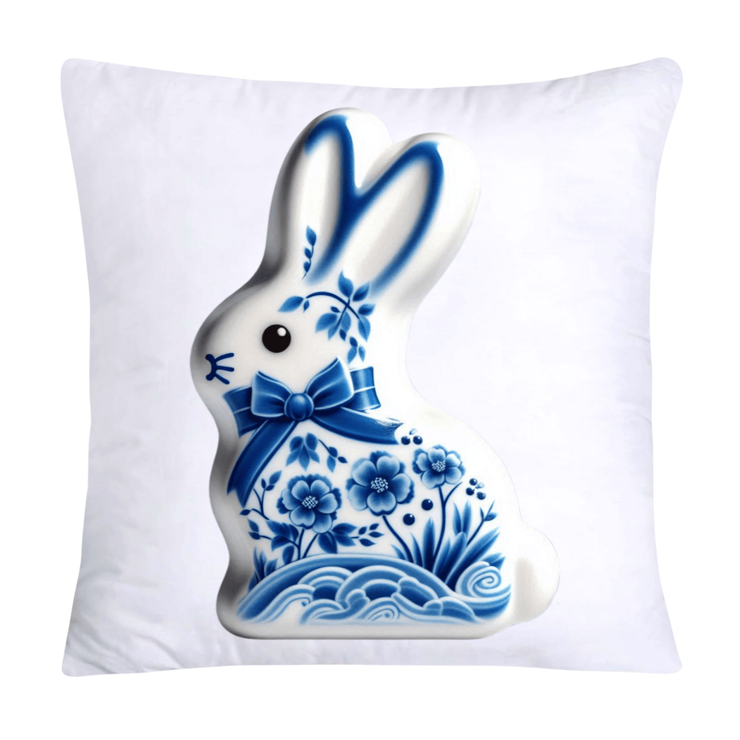 Blue Willow Easter Bunny/Peeps 18x18 Pillow Covers-1546