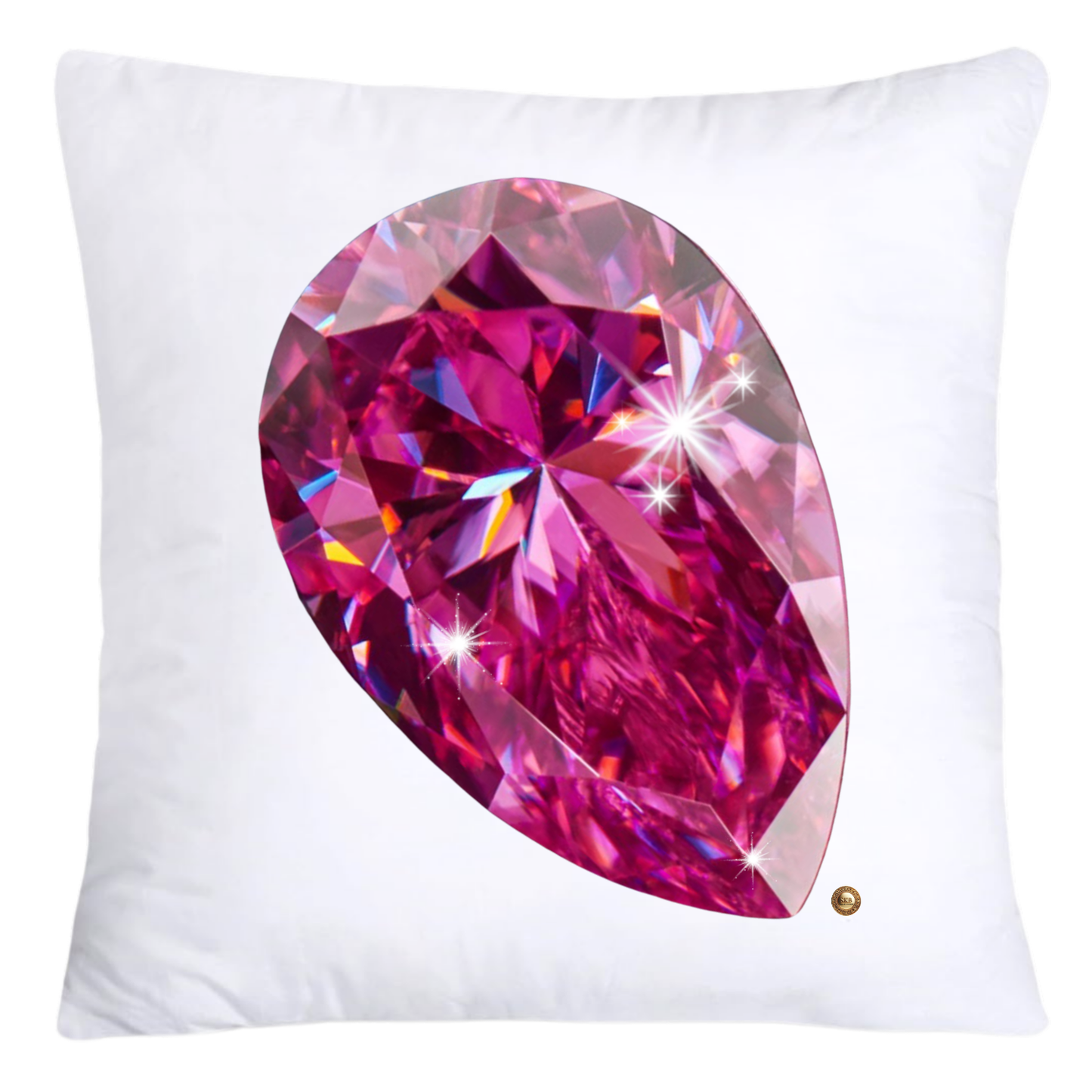 Sparkling Diamonds and Gemstone Pillow Covers 18x18-4729