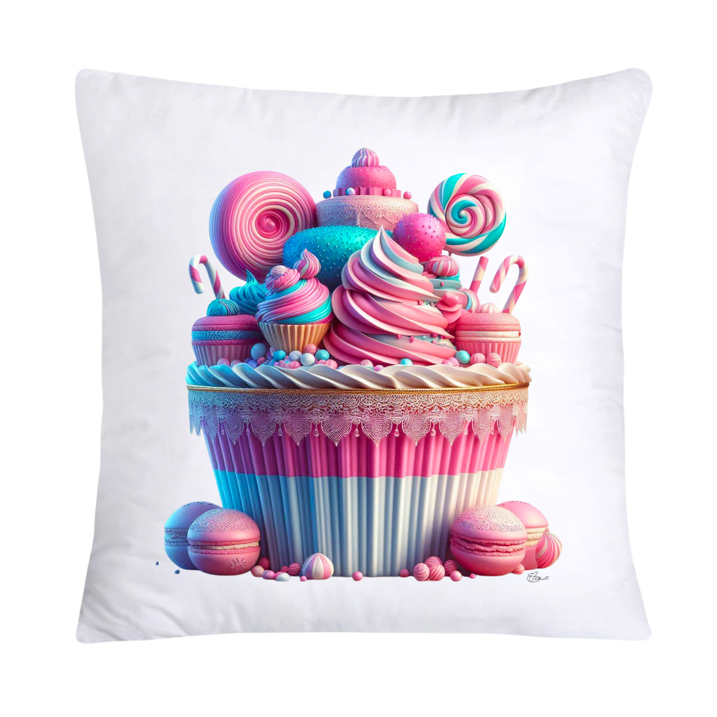 Pastel Cupcake and Candy Pillow Covers-1450