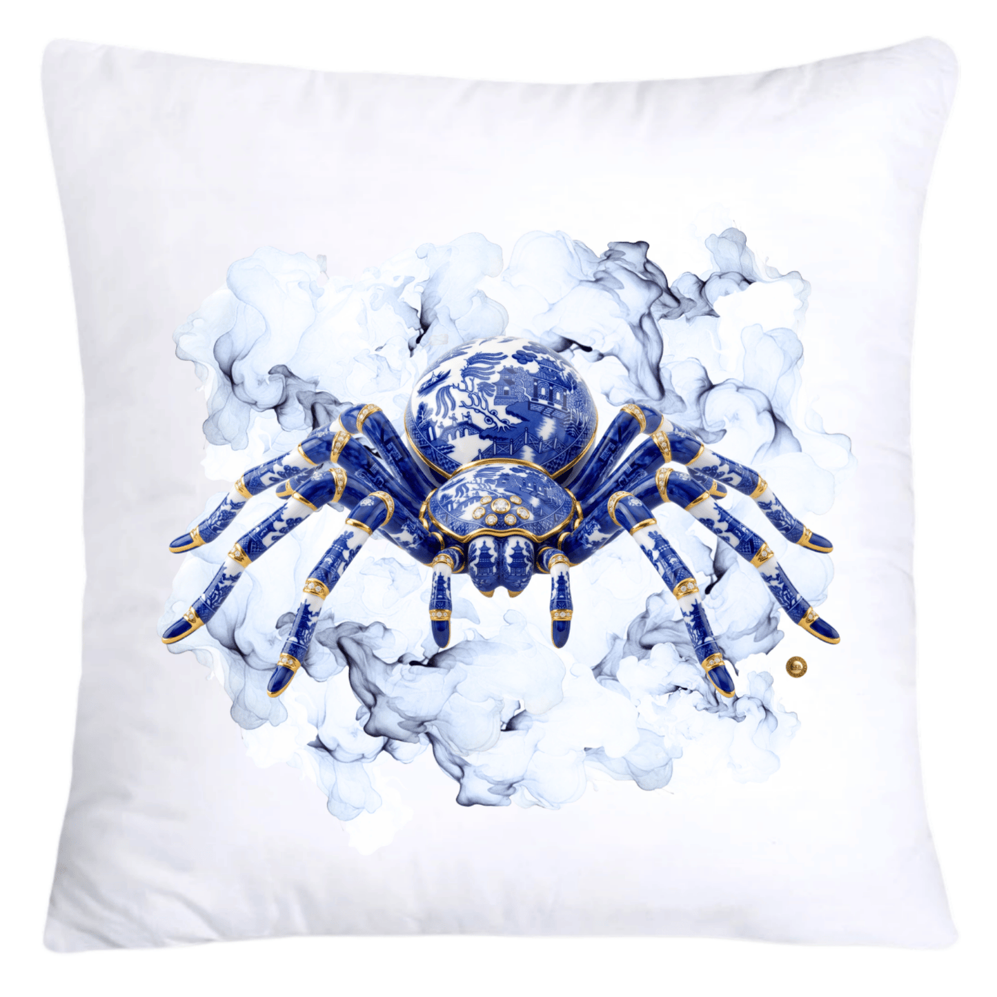 Blue Willow Sparkling Spider 18x18 Pillow Covers-5611