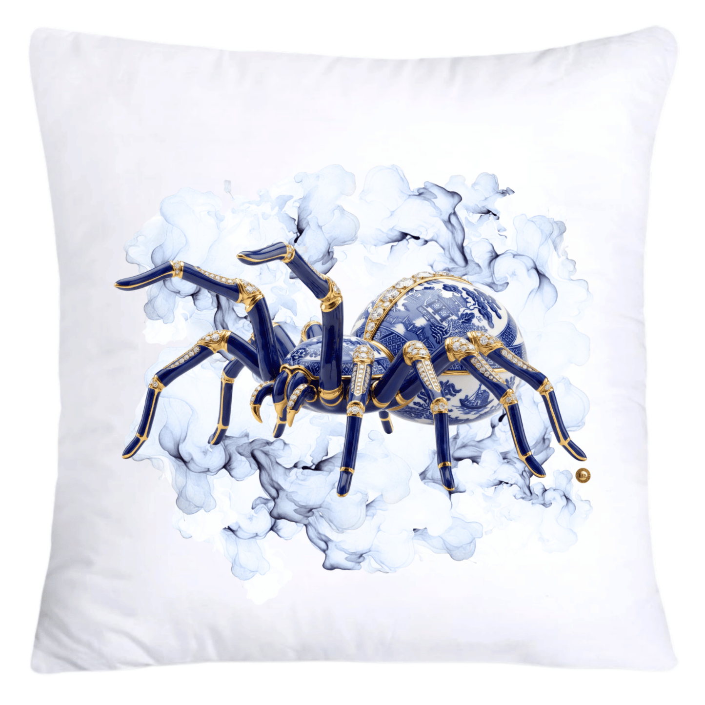 Blue Willow Sparkling Spider 18x18 Pillow Covers-5610