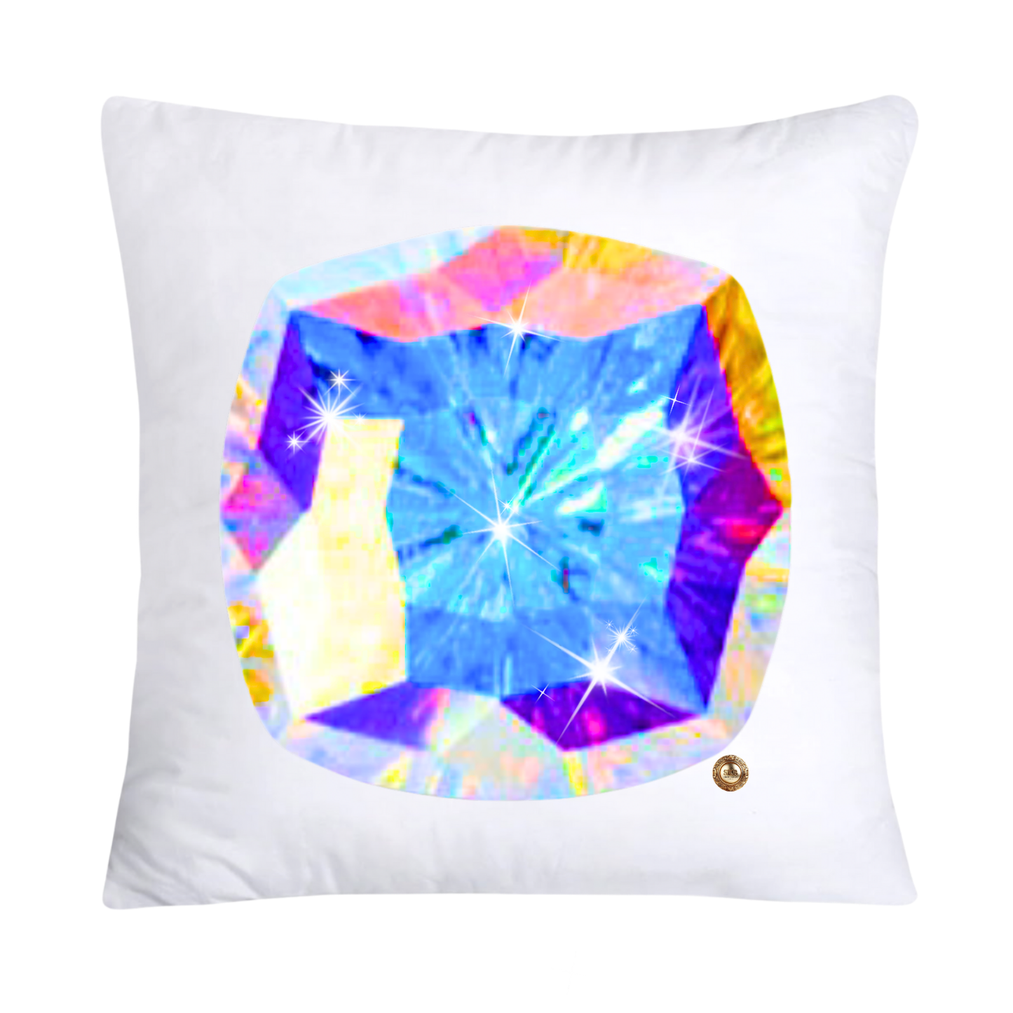 Sparkling Diamonds and Gemstone Pillow Covers 18x18-2651