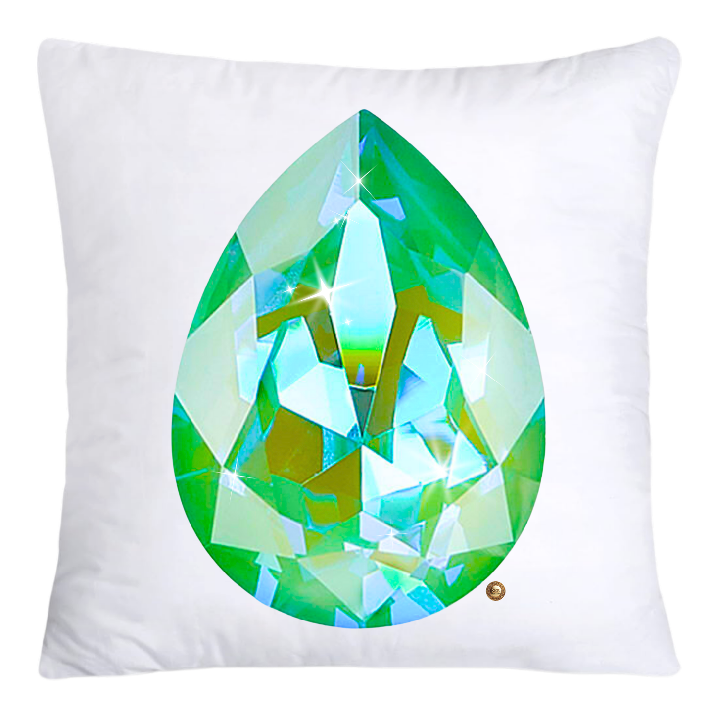 Sparkling Diamonds and Gemstone Pillow Covers 18x18-4716