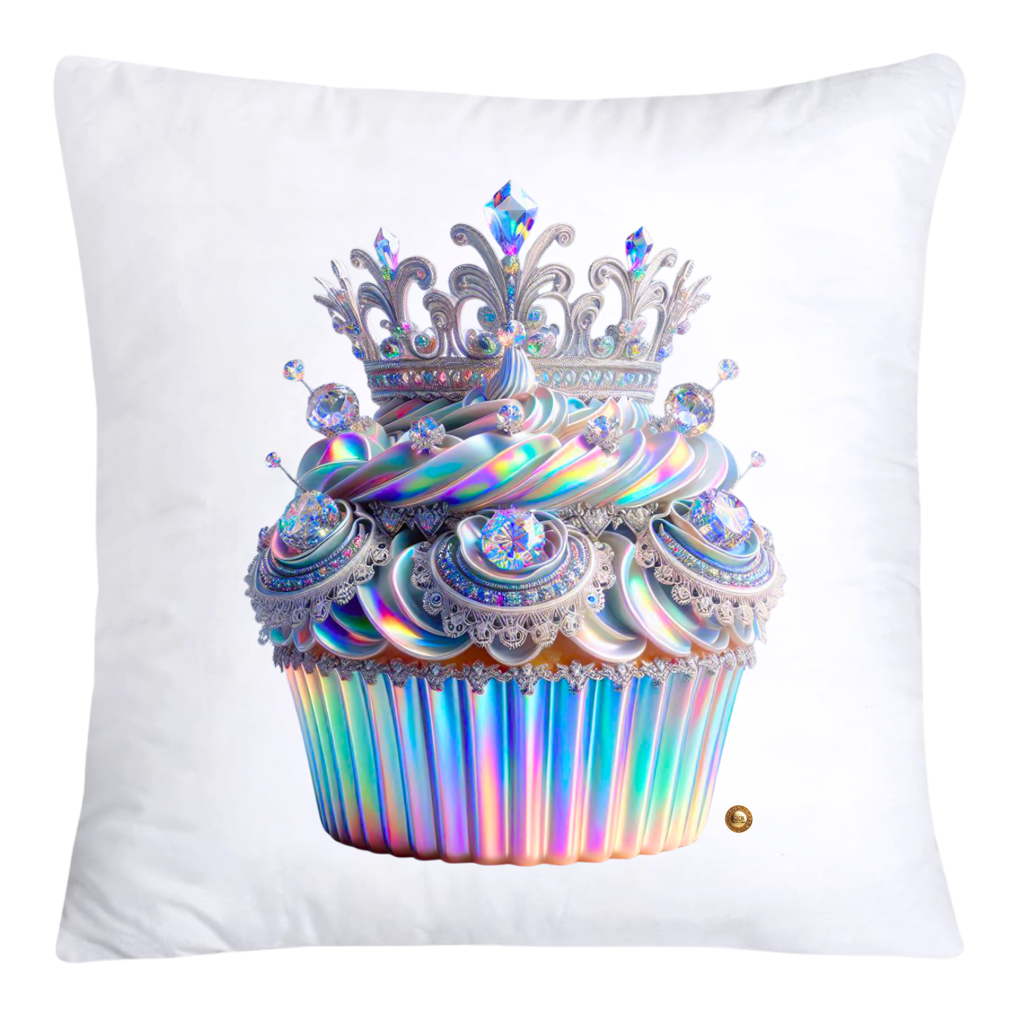 Iridescent Royal Cupcake Pillow Covers 18x18-4049